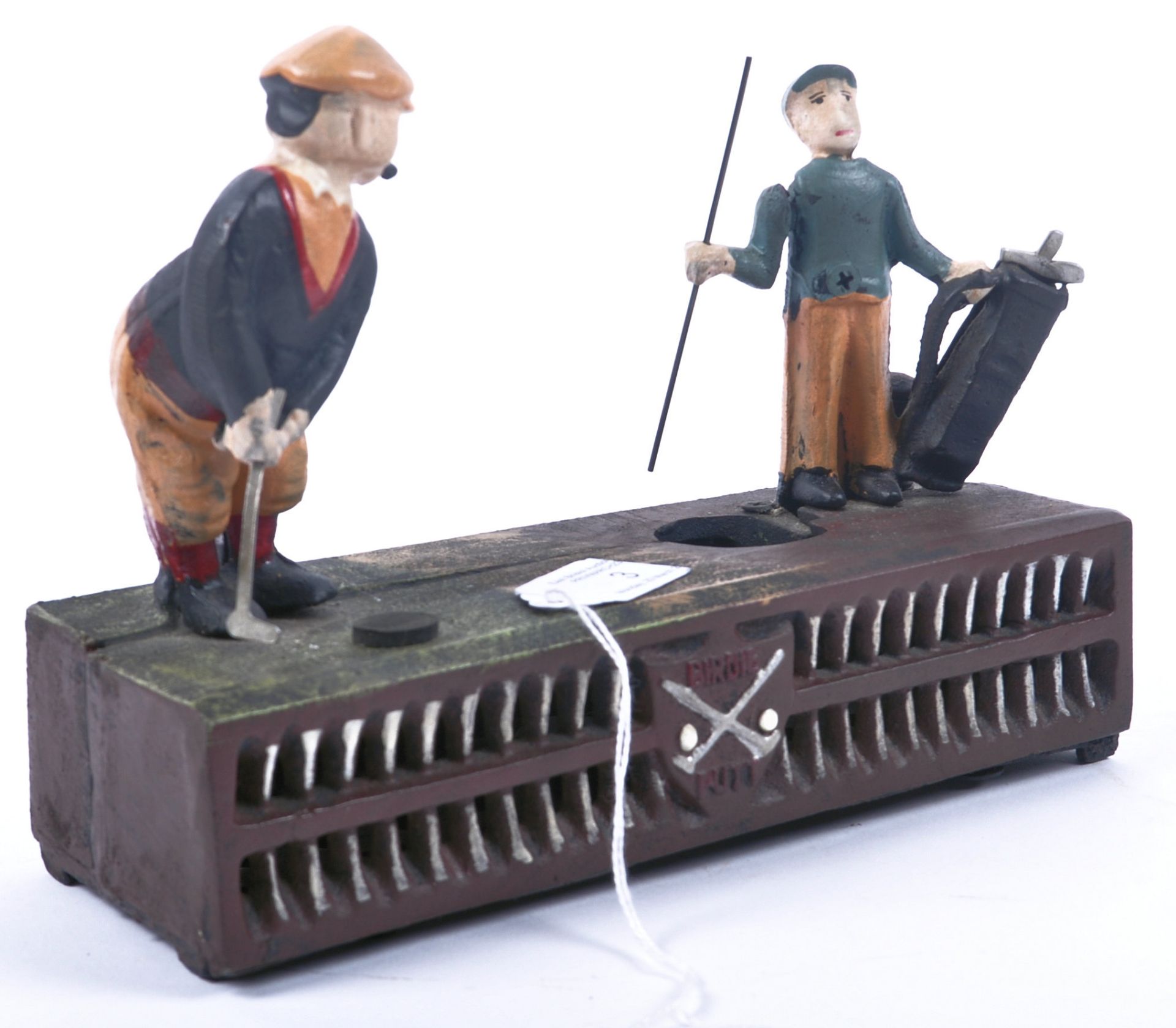 BIRDIE PUT CAST IRON REPRODUCTION GOLF THEMED MONEY BOX - Bild 8 aus 8