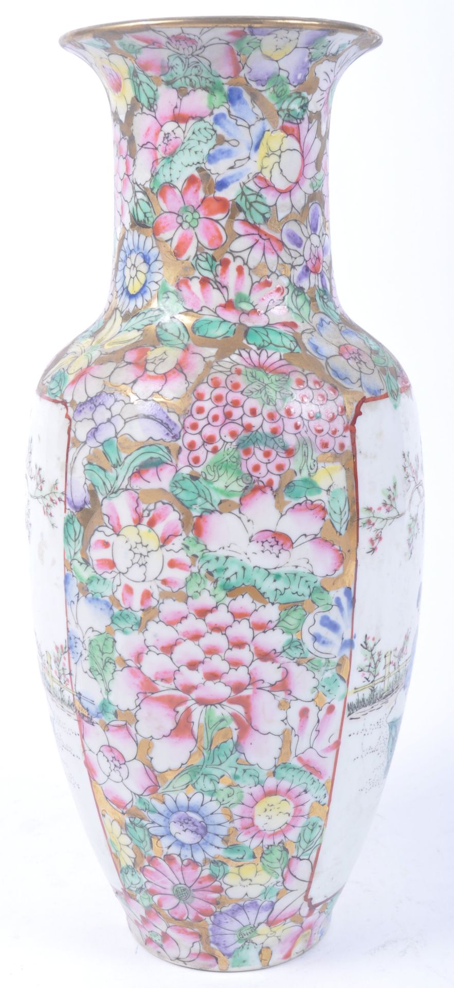 20TH CENTURY CHINESE FAMILLE ROSE BALUSTER VASE - Bild 4 aus 5