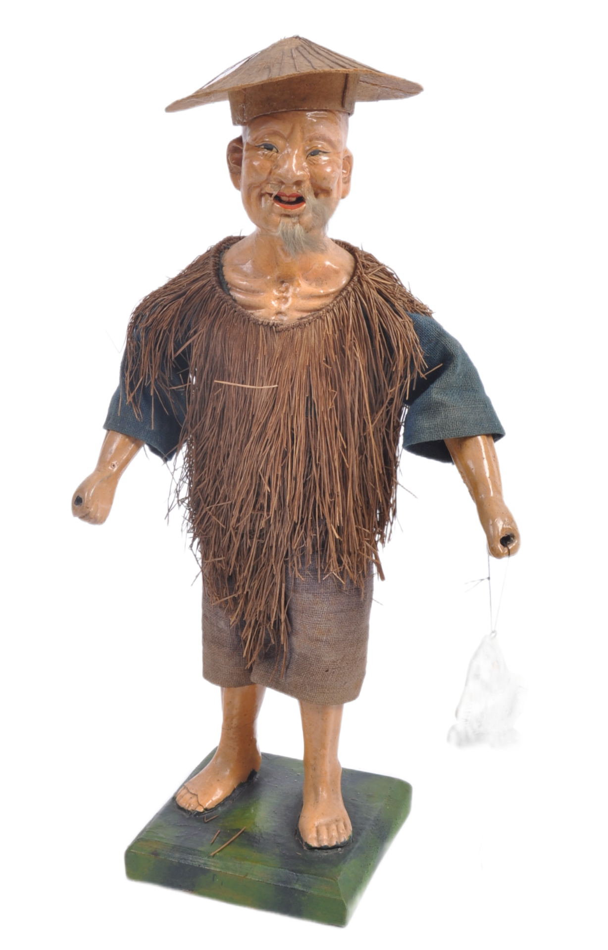 20TH CENTURY CHINESE COMPOSITE FISHERMAN FIGURE