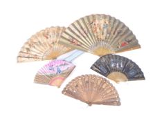 COLLECTION OF 20TH CENTURY HAND FANS