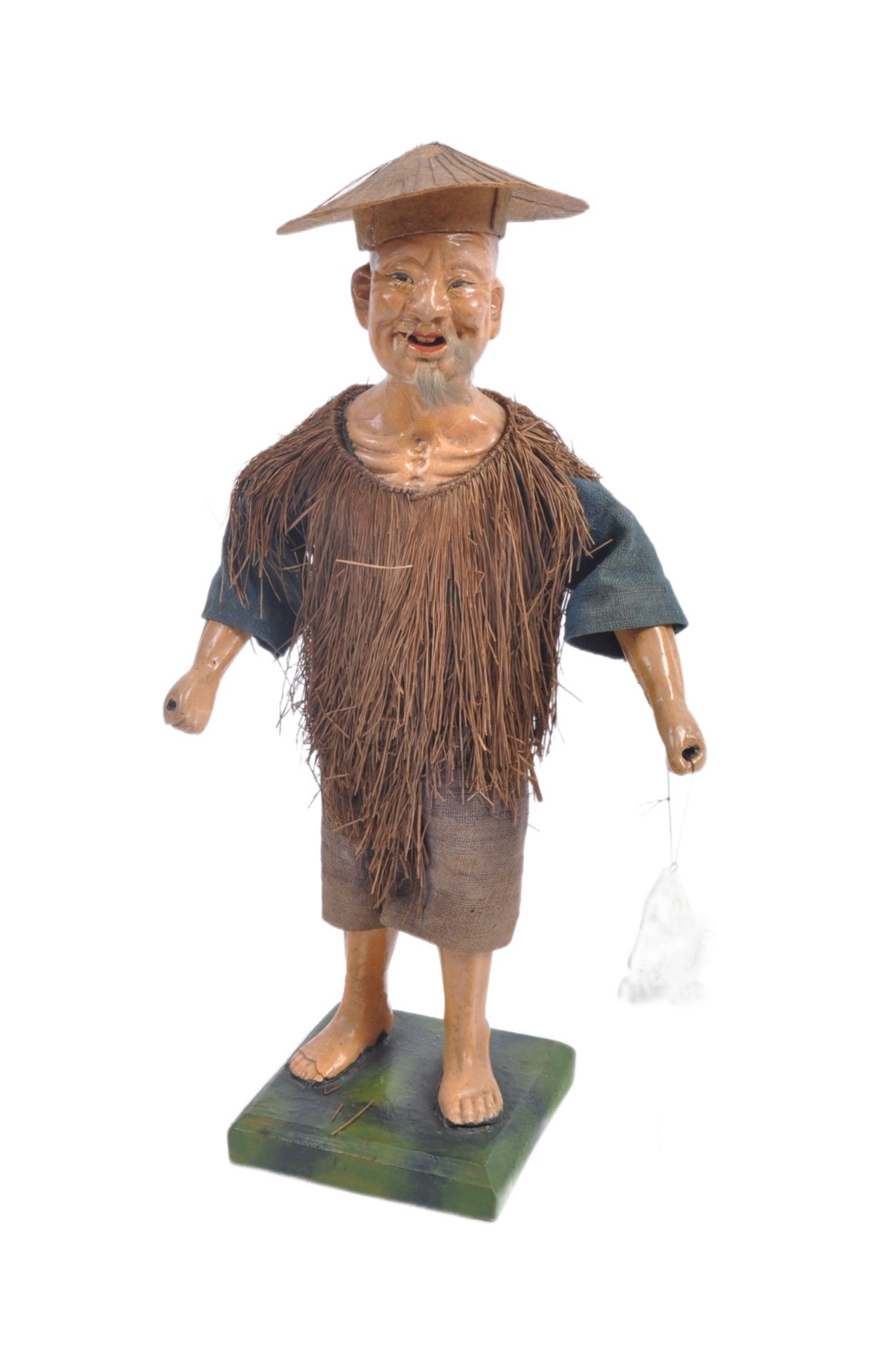 20TH CENTURY CHINESE COMPOSITE FISHERMAN FIGURE - Image 2 of 3