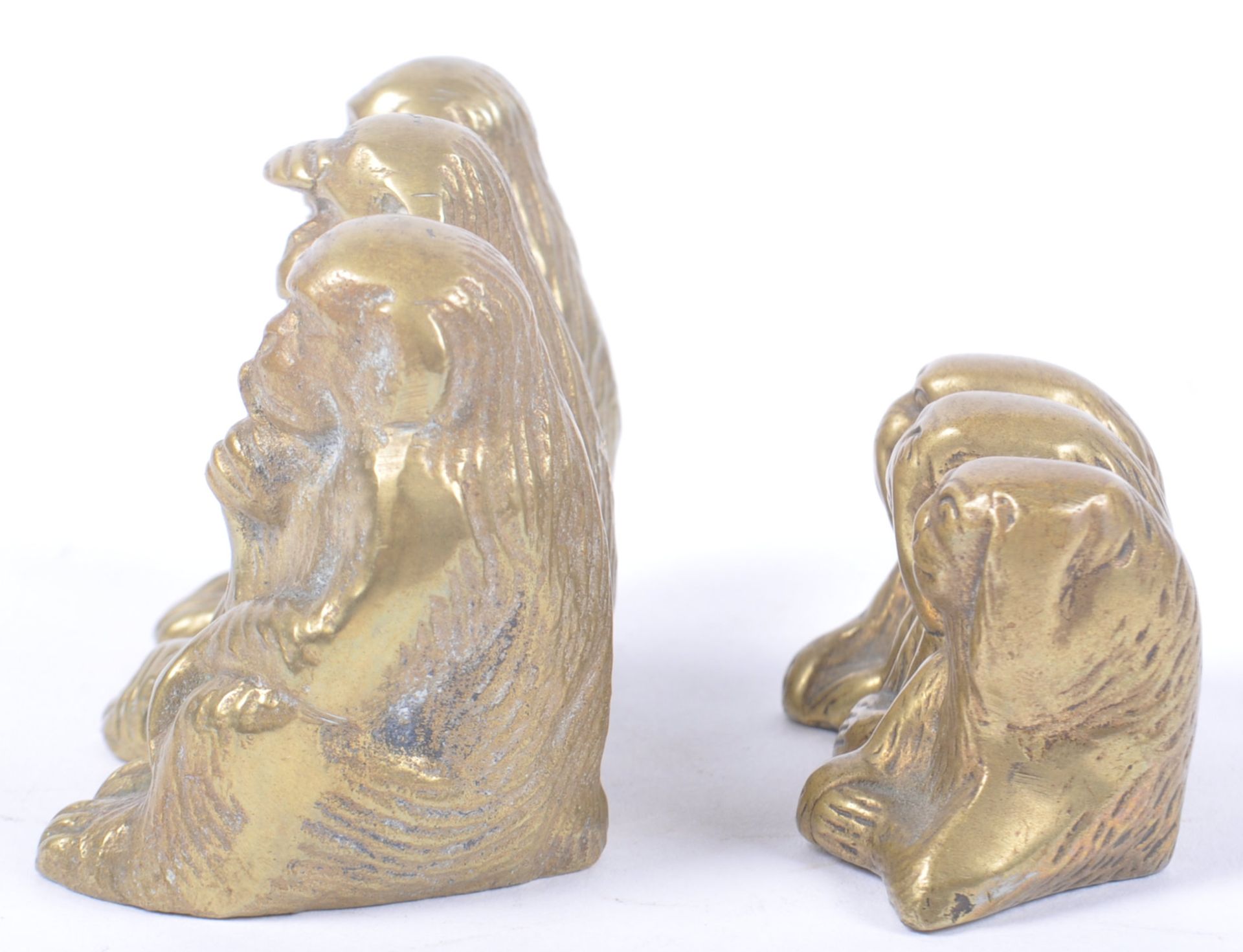 TWO 20TH CENTURY CHINESE MODELS OF THE THREE WISE MONKEYS - Image 2 of 4