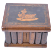 20TH CENTURY ITALIAN OLIVEWOOD INLAID PUZZLE BOX CASKET