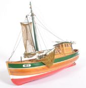 20TH CENTURY PLYWOOD SCRATCH BUILT MODEL BOAT