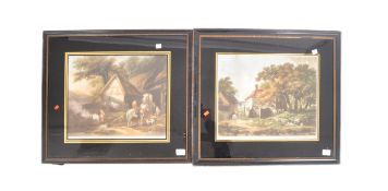PAIR OF EARLY 20TH CENTURY DUTCH SIGNED COLOURED PRINTS