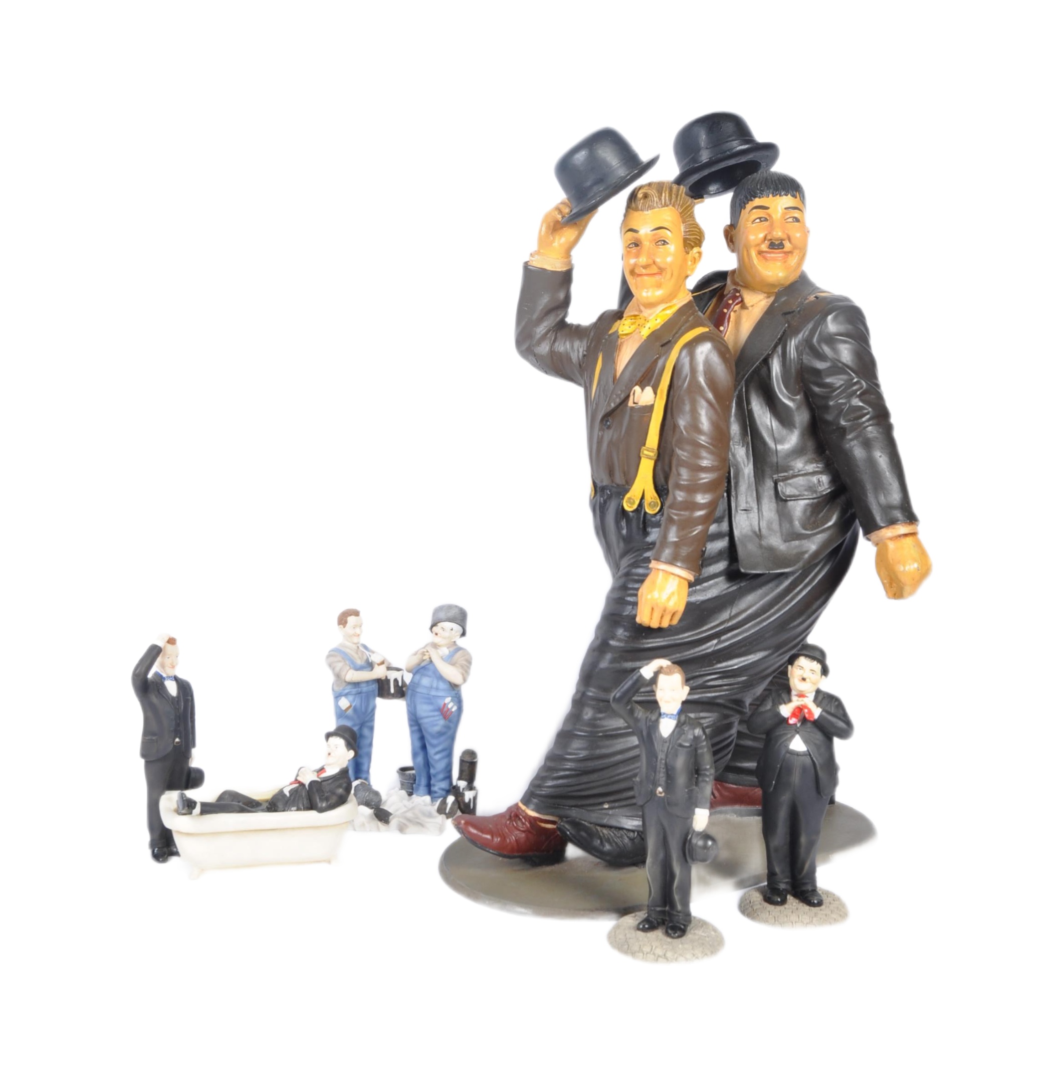 ASSORTED LAUREL & HARDY FIGURES - LEONARDO COLLECTION