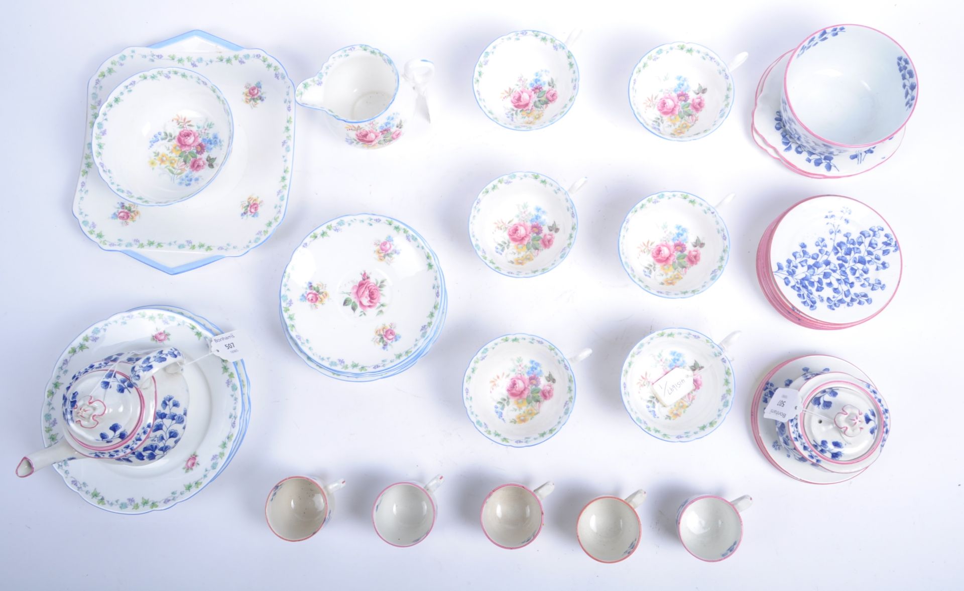 SHELLEY FINE BONE CHINA RD NO 771299 PART TEA SERVICE - Image 4 of 6