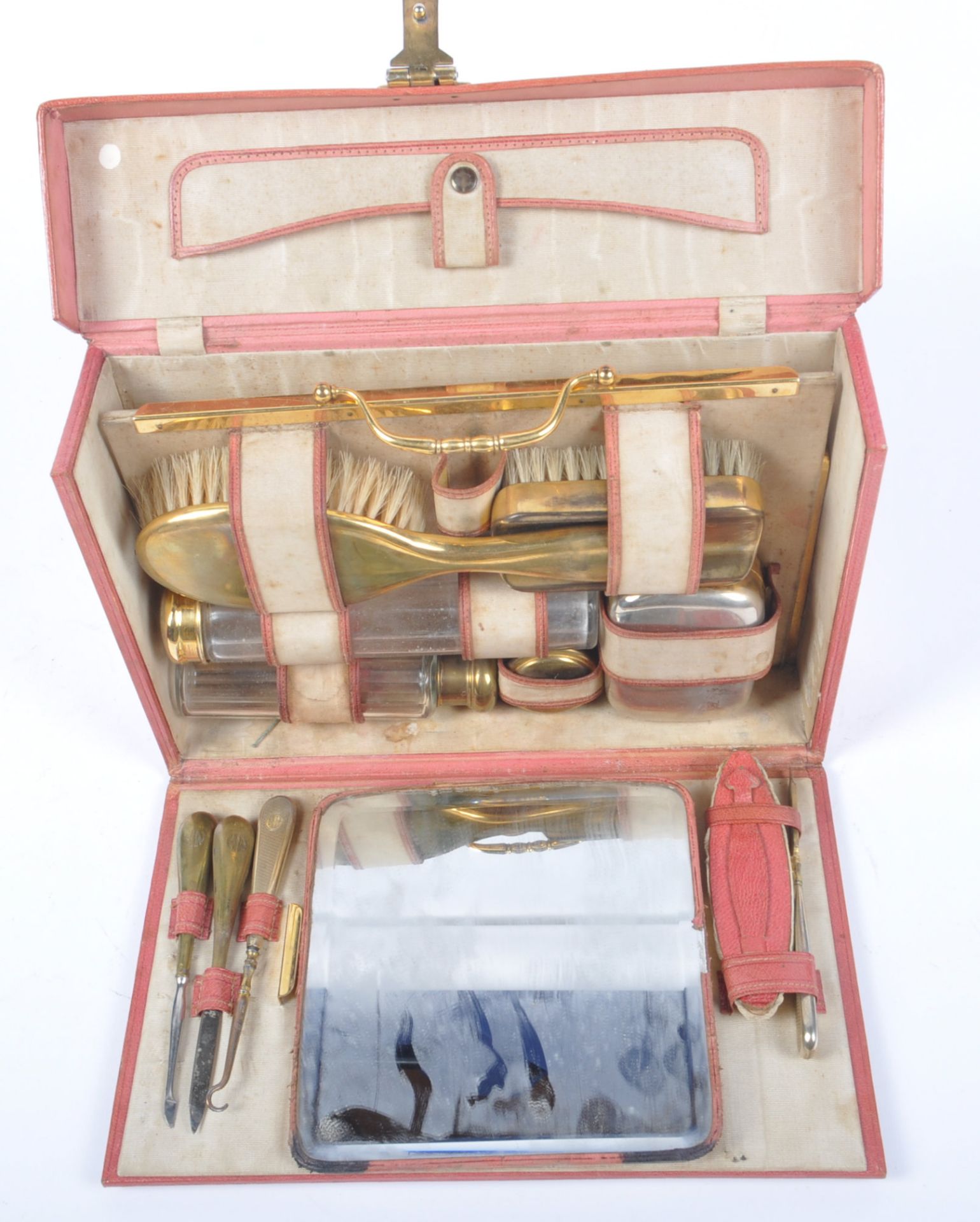 VINTAGE ART DECO CASED VANITY SET - Image 3 of 5