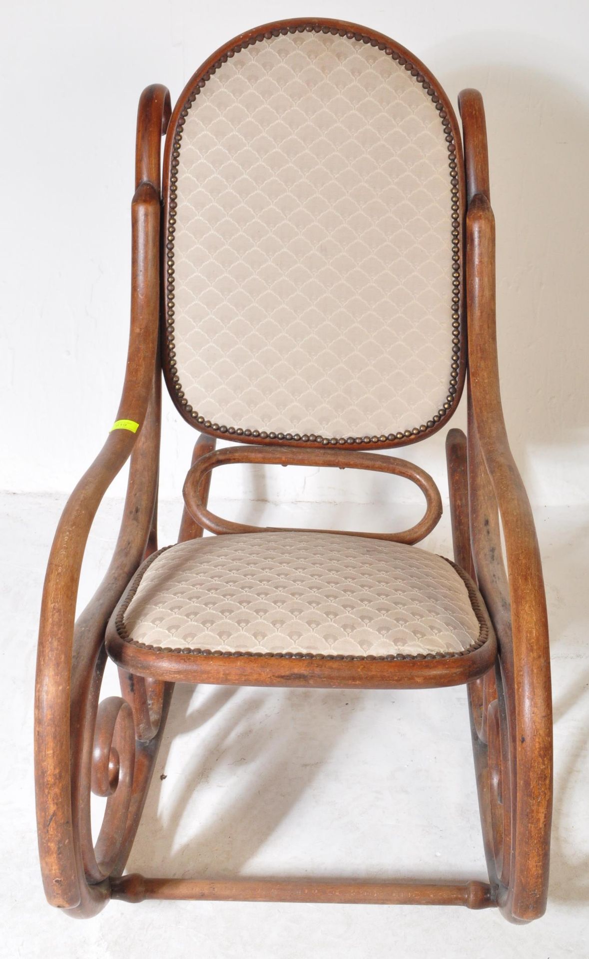 EARLY 20TH CENTURY BENTWOOD & CANE ROCKING CHAIR - Image 2 of 3
