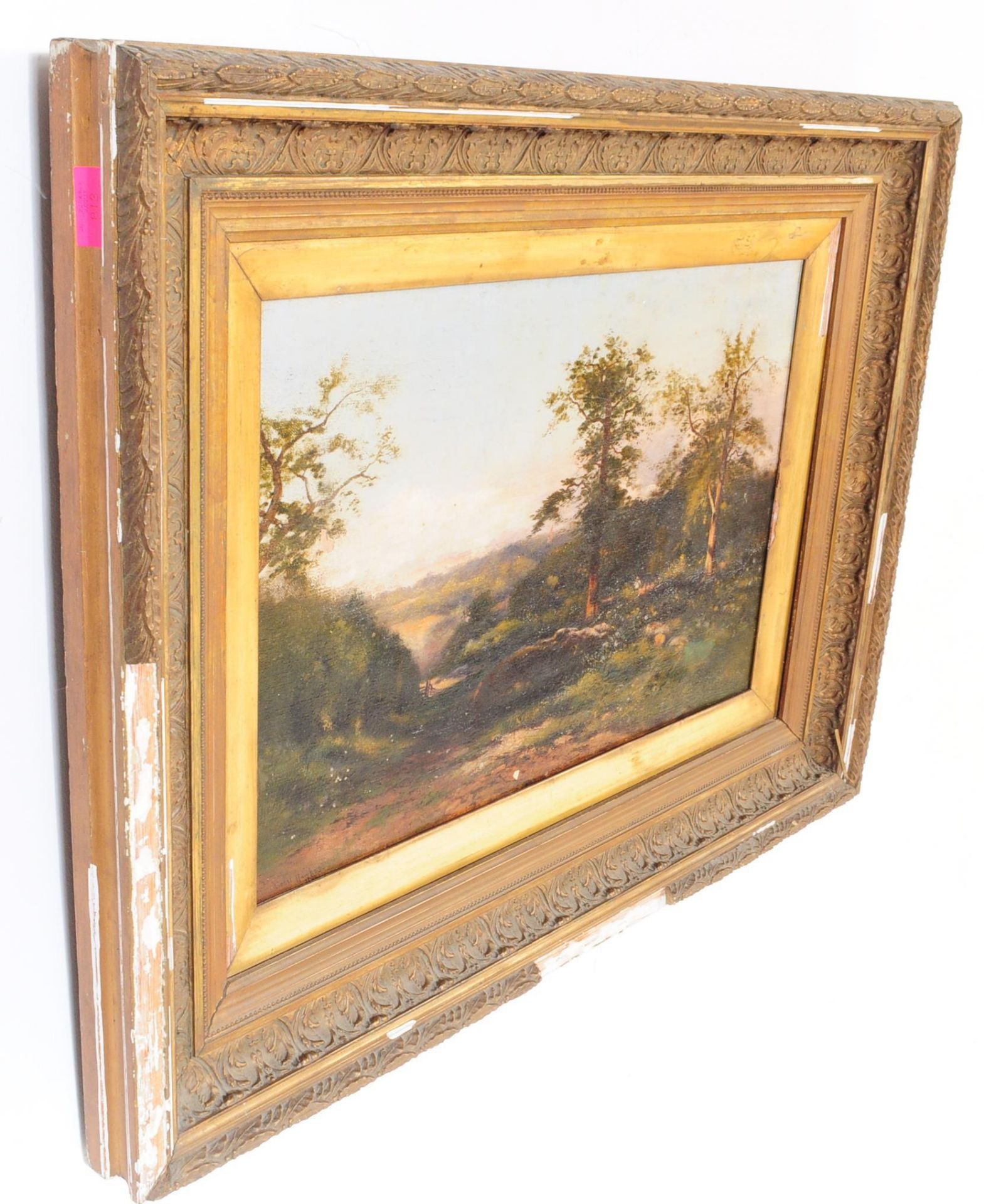 VICTORIAN 1894 ORIGINAL OIL ON CANVAS PAINTING - LIONEL HAWKES - Image 6 of 6