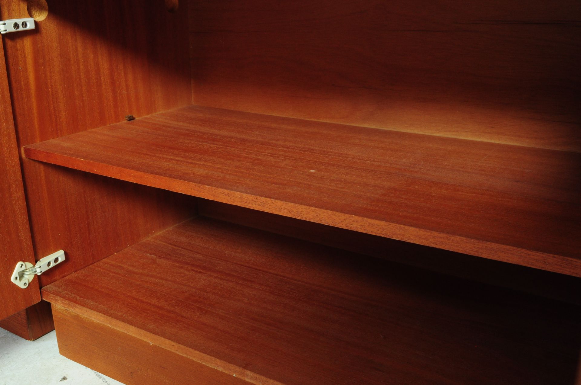 BRITISH MODERN DESIGN - MATCHED PAIR TEAK SIDEBOARD CABINETS - Image 5 of 5