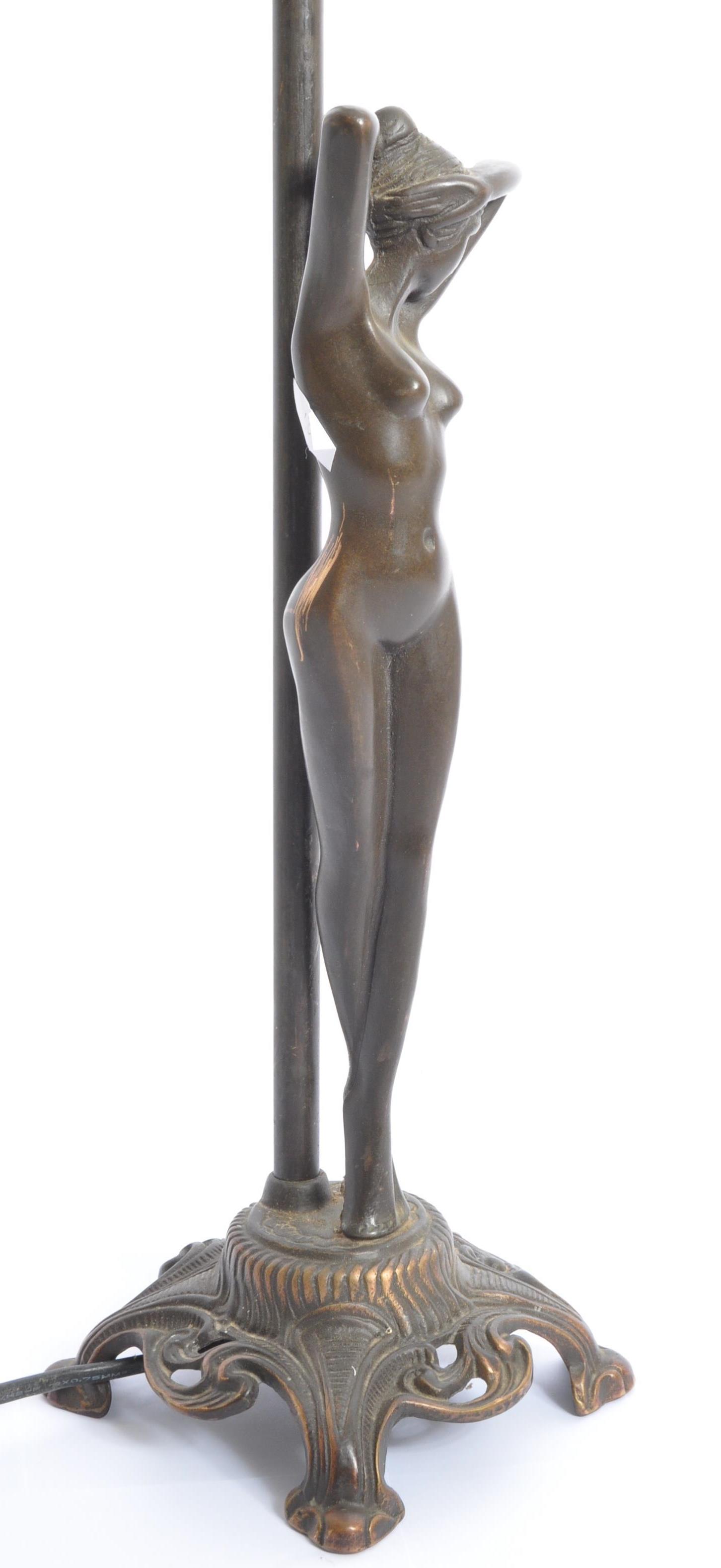 VINTAGE 20TH CENTURY ART DECO STYLE NUDE TABLE LAMP - Image 3 of 5