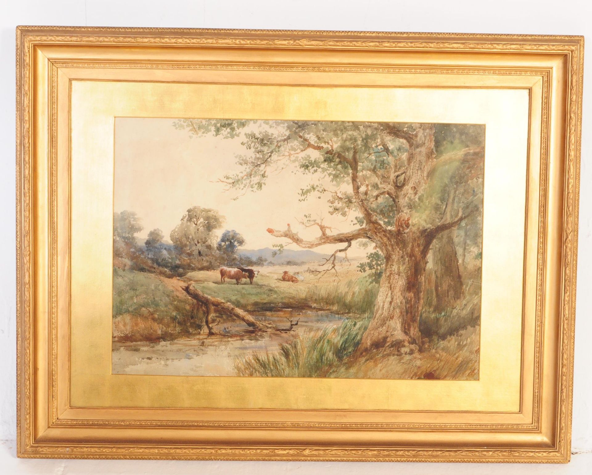 LARGE 19TH CENTURY VICTORIAN WATER COLOUR PAINTING