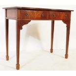 QUEEN ANNE REVIVAL FLAME MAHOGANY WRITING TABLE DESK