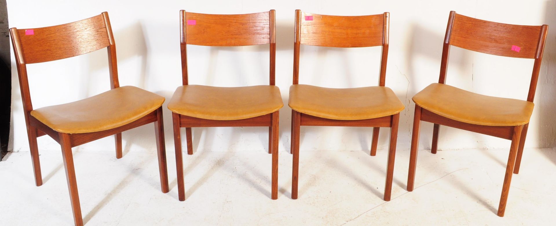 BRITISH MODERN DESIGN - SET OF 4 MID CENTURY DINING CHAIRS - Image 2 of 4