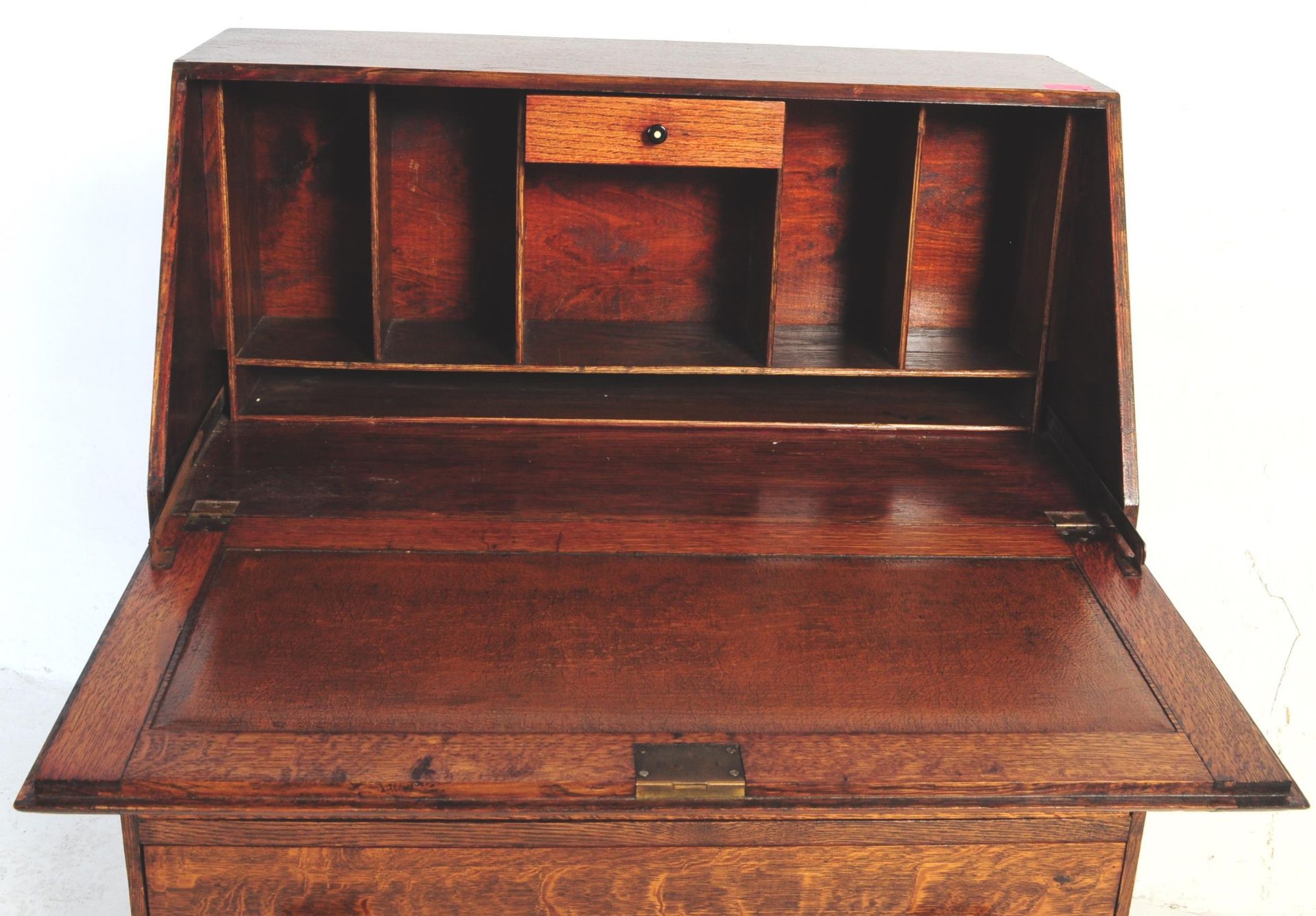 ART DECO 1930S OAK WRITING BUREAU DESK - Bild 4 aus 5