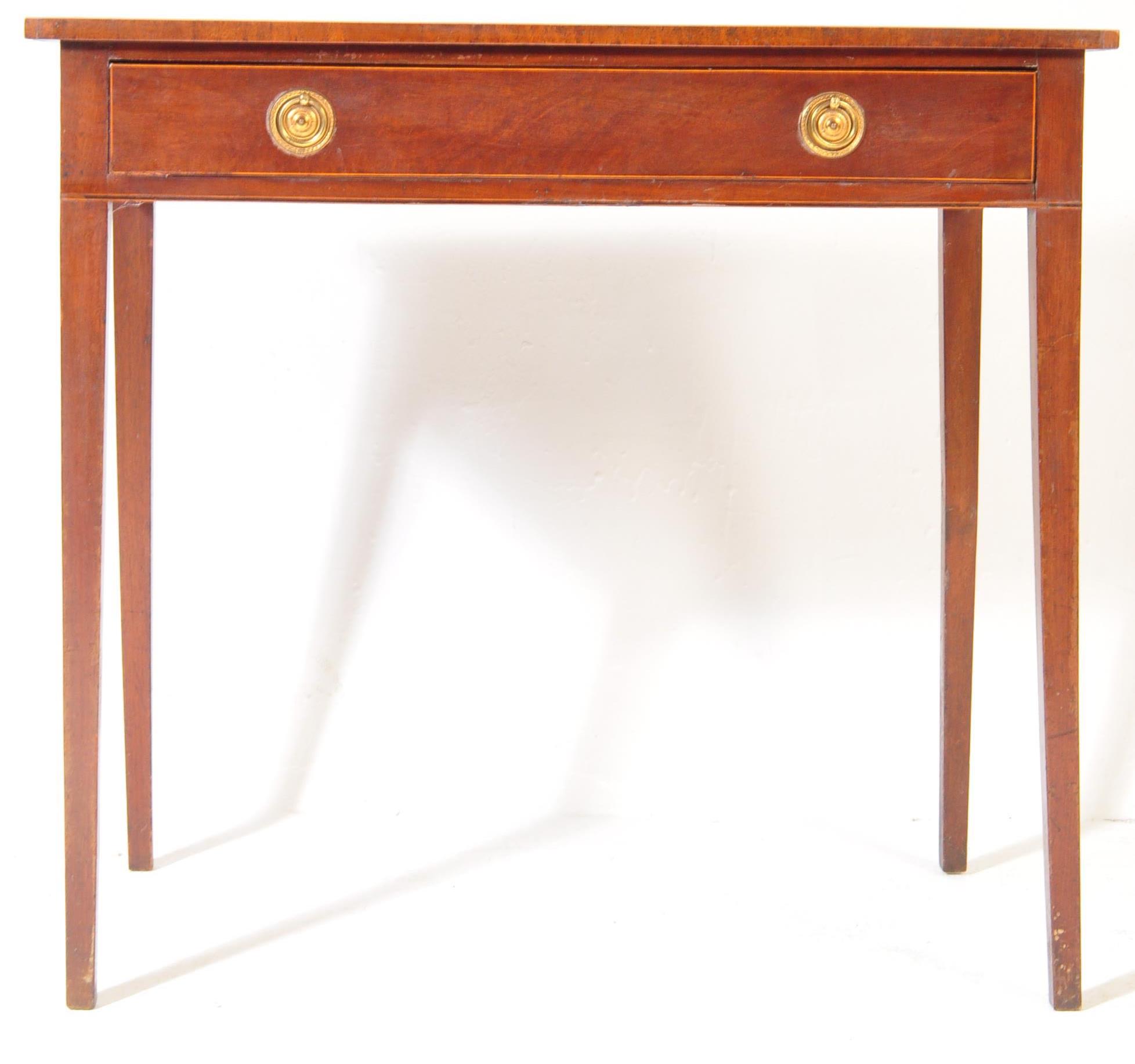 18TH CENTURY GEORGE III MAHOGANY WRITING TABLE DESK - Image 5 of 5