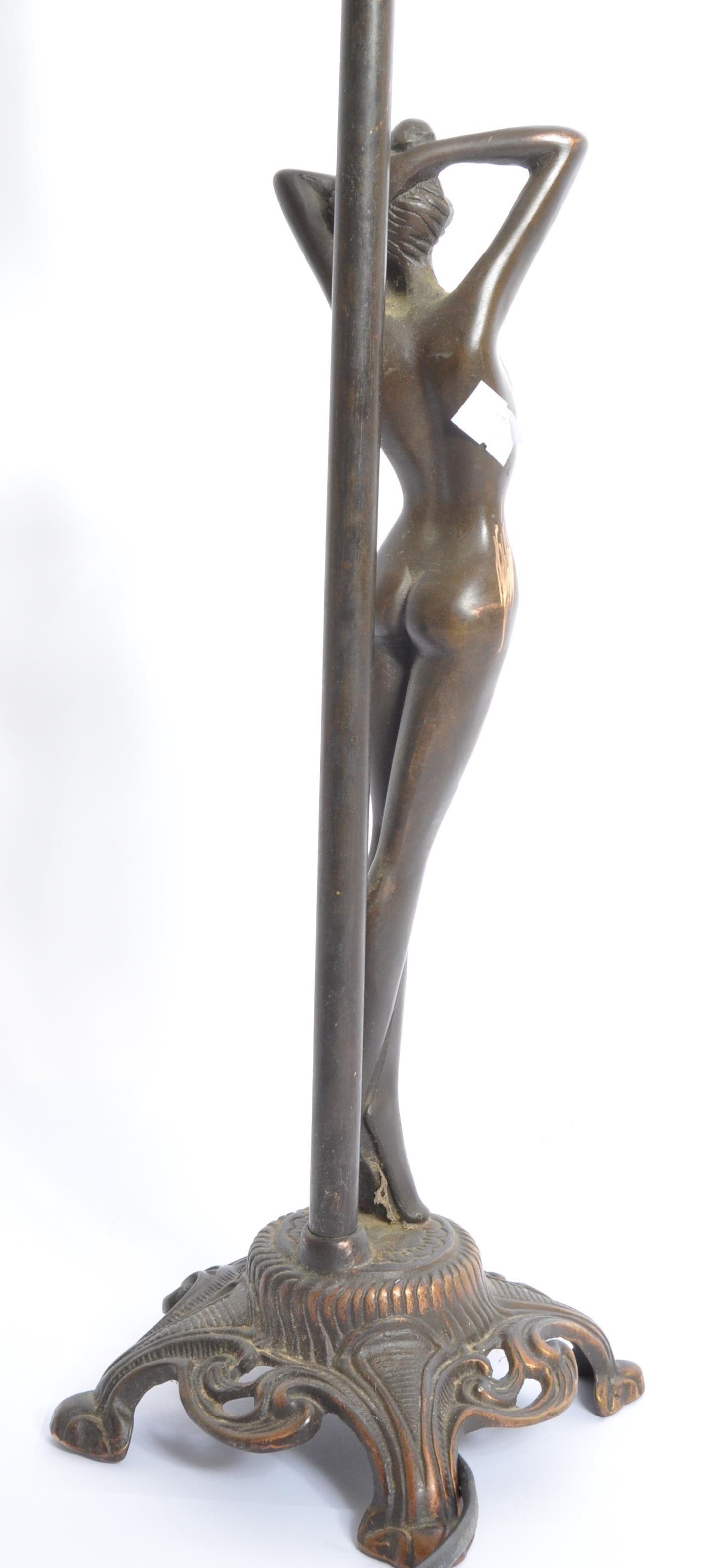 VINTAGE 20TH CENTURY ART DECO STYLE NUDE TABLE LAMP - Image 4 of 5