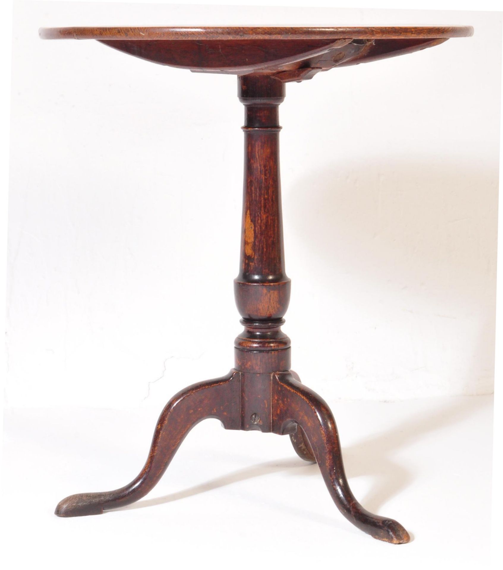 19TH CENTURY MAHOGANY TILT TOP TRIPOD TABLE