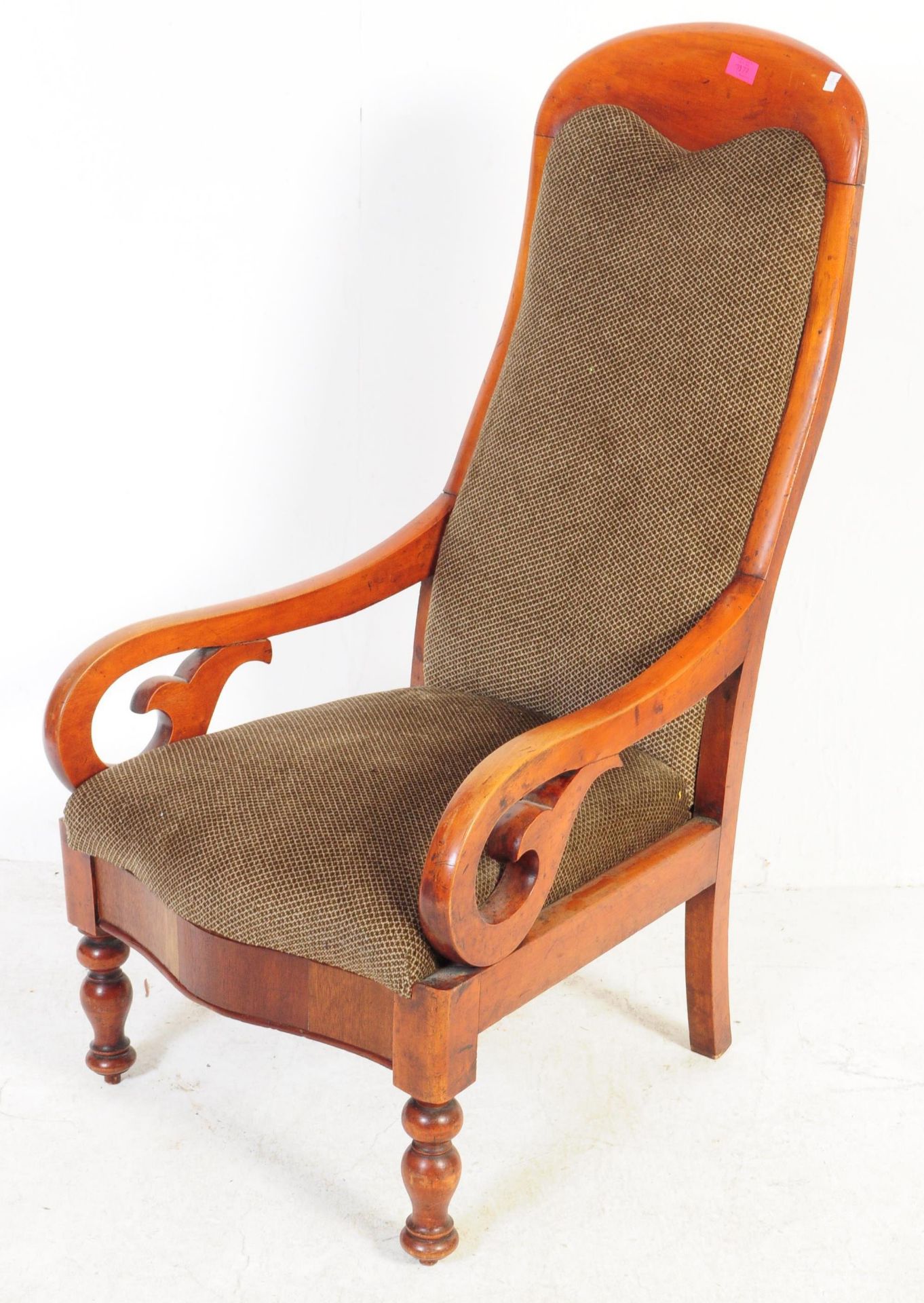 VICTORIAN 19TH CENTURY MAHOGANY ARMCHAIR - Image 2 of 6