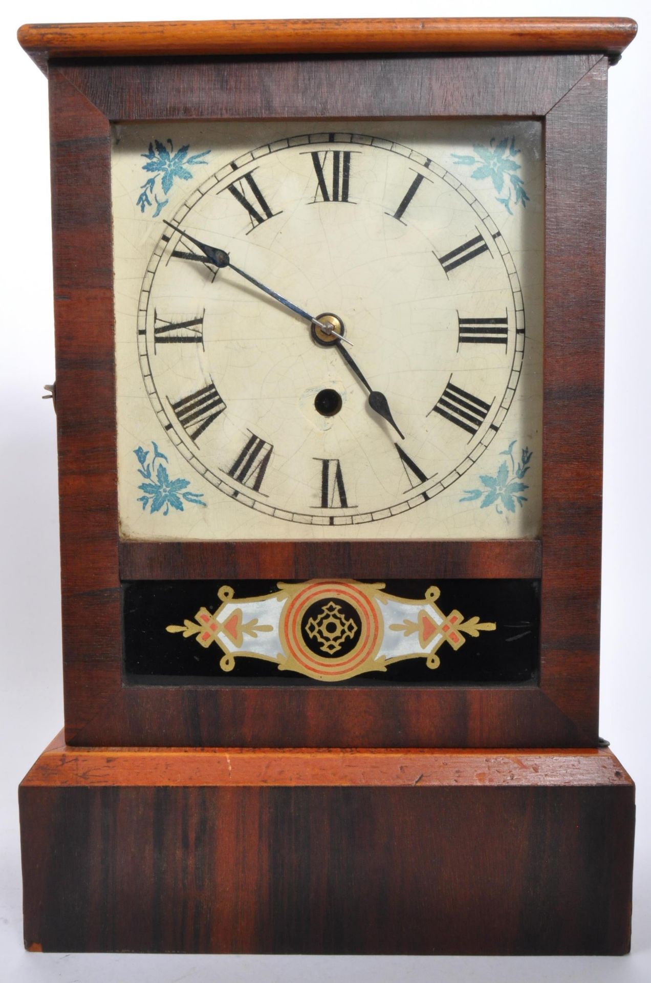 TWO 19TH CENTURY AMERICAN MANTEL CLOCKS IN WOODEN CASES - Image 3 of 5