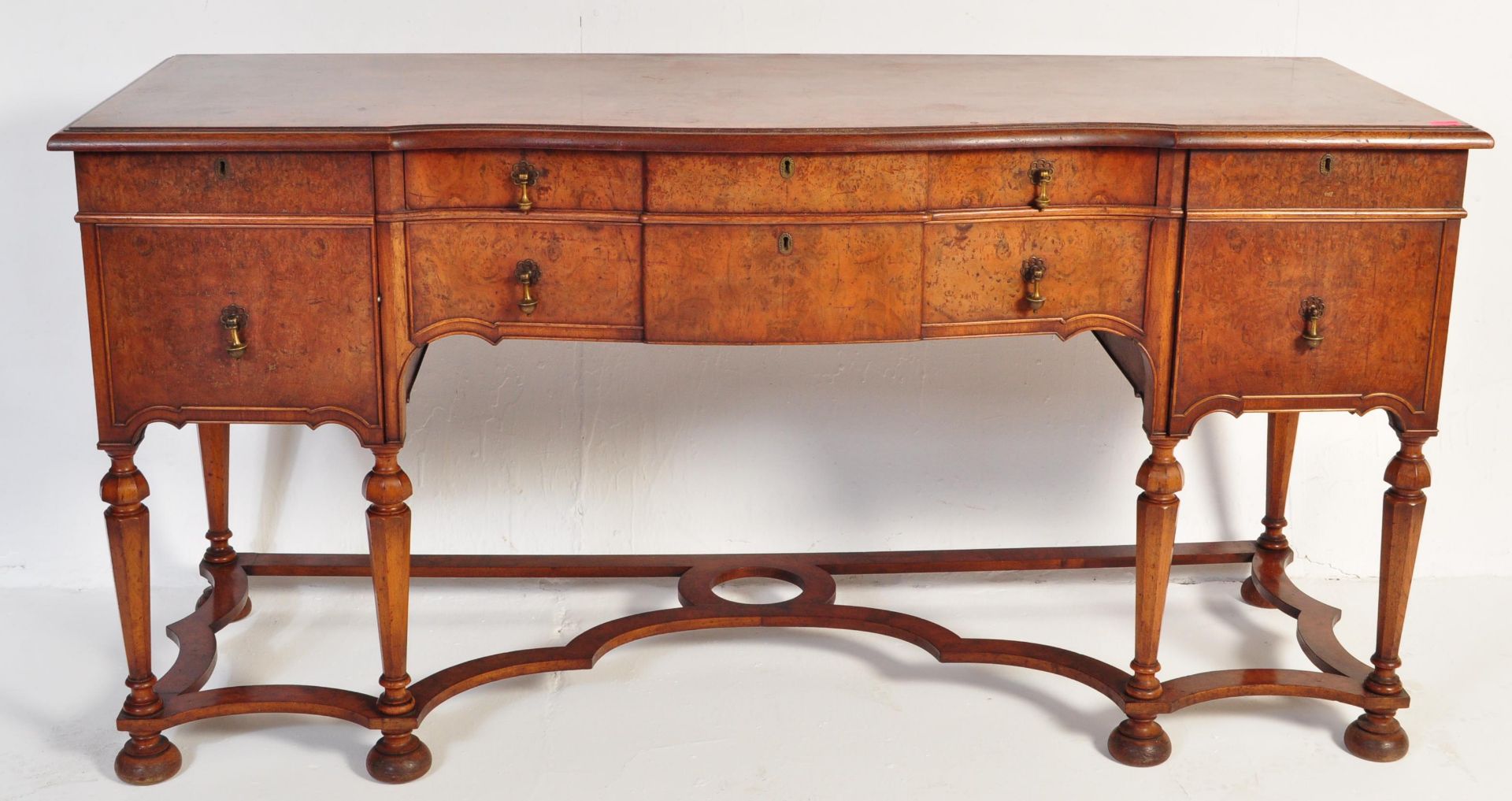 WARING & GILLOWS QUEEN ANNE REVIVAL WALNUT SIDEBOARD - Image 2 of 8