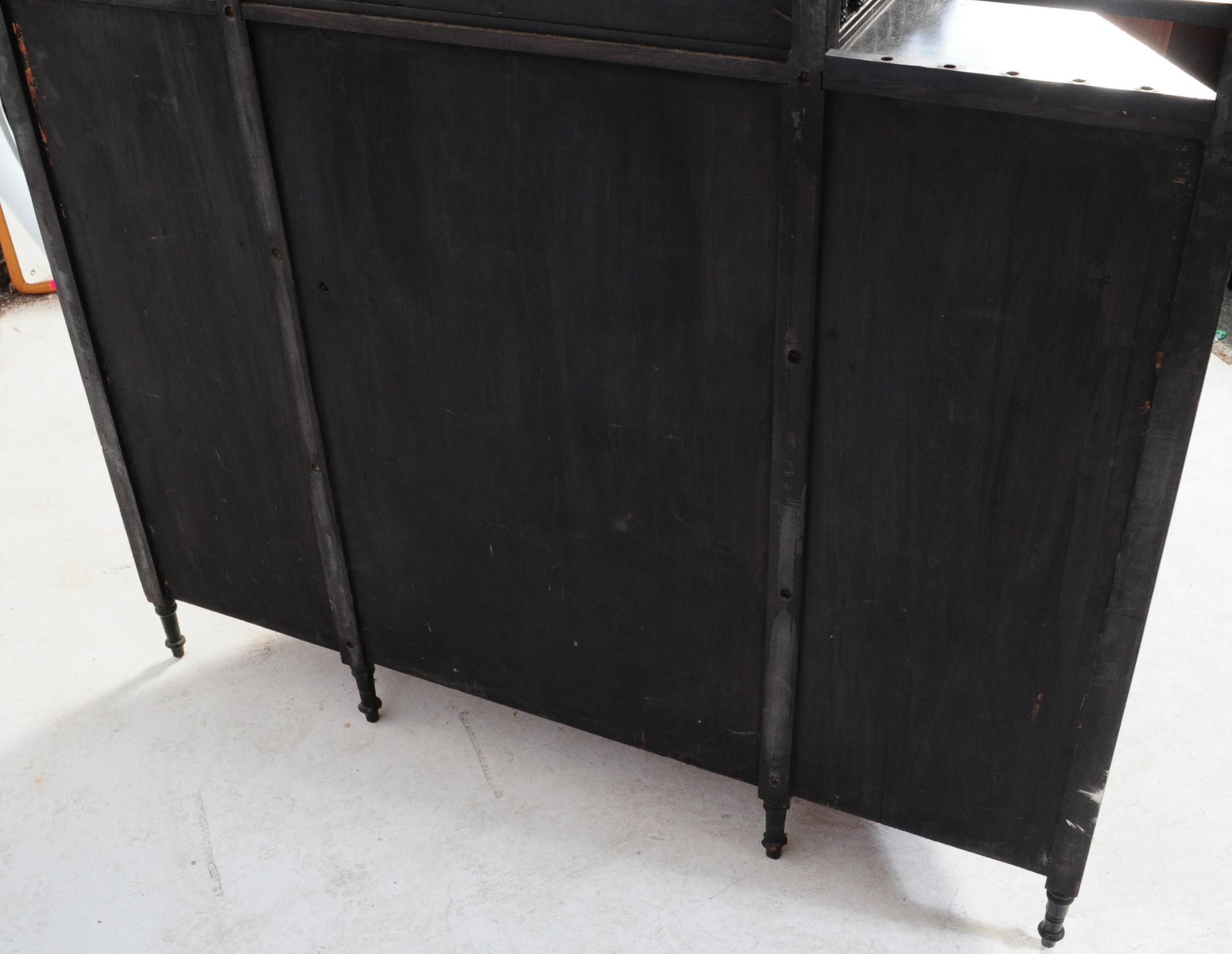 19TH CENTURY VICTORIAN AESTHETIC MOVEMENT BLACK LACQUERED CABINET - Image 7 of 7