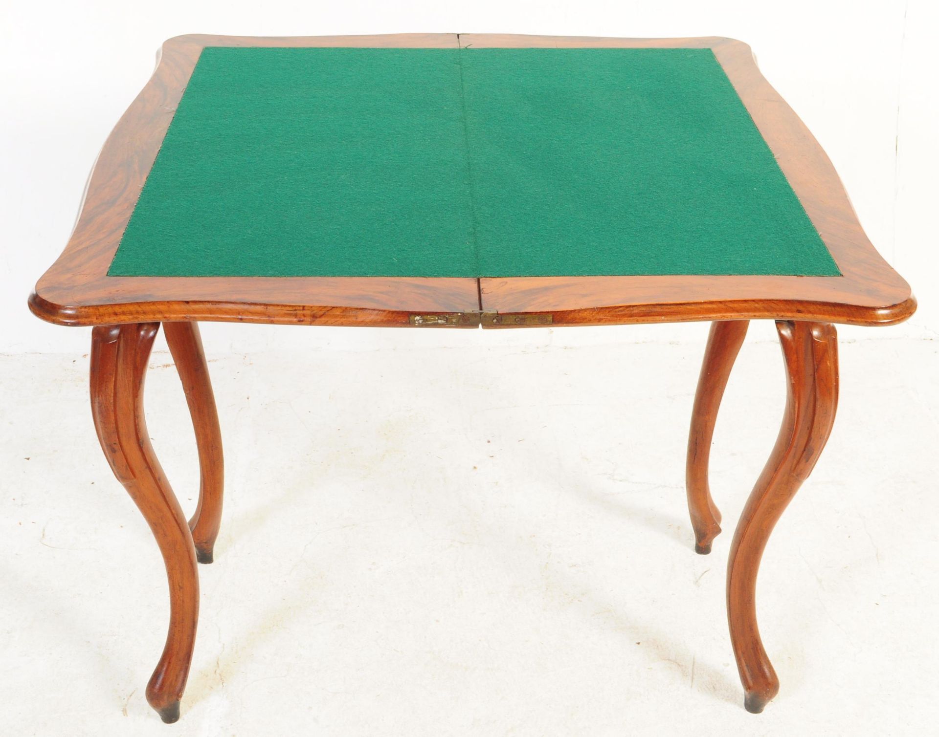 19TH CENTURY VICTORIAN MAHOGANY CARD TABLE - Image 4 of 5