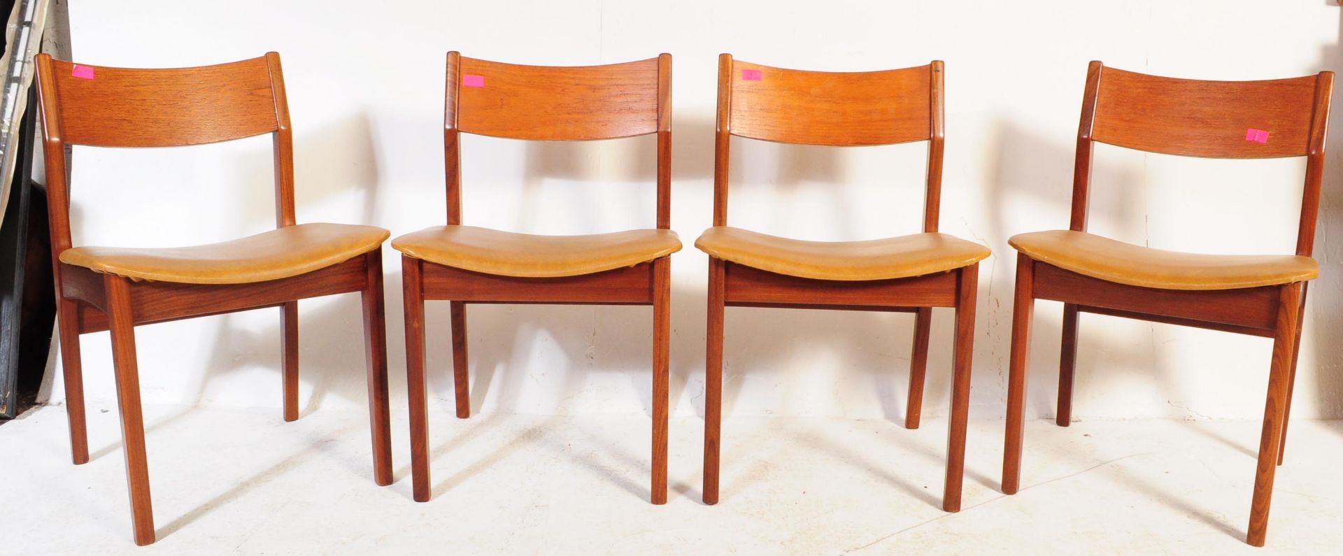 BRITISH MODERN DESIGN - SET OF 4 MID CENTURY DINING CHAIRS