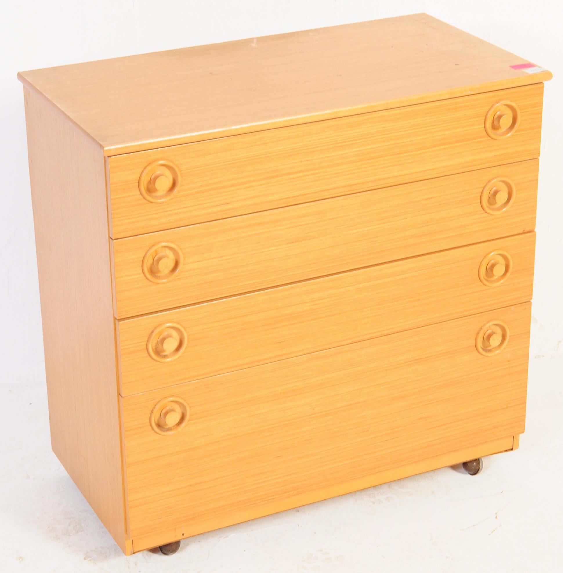 SCHREIBER - MID CENTURY TEAK VENEERED CHEST OF DRAWERS - Image 2 of 5