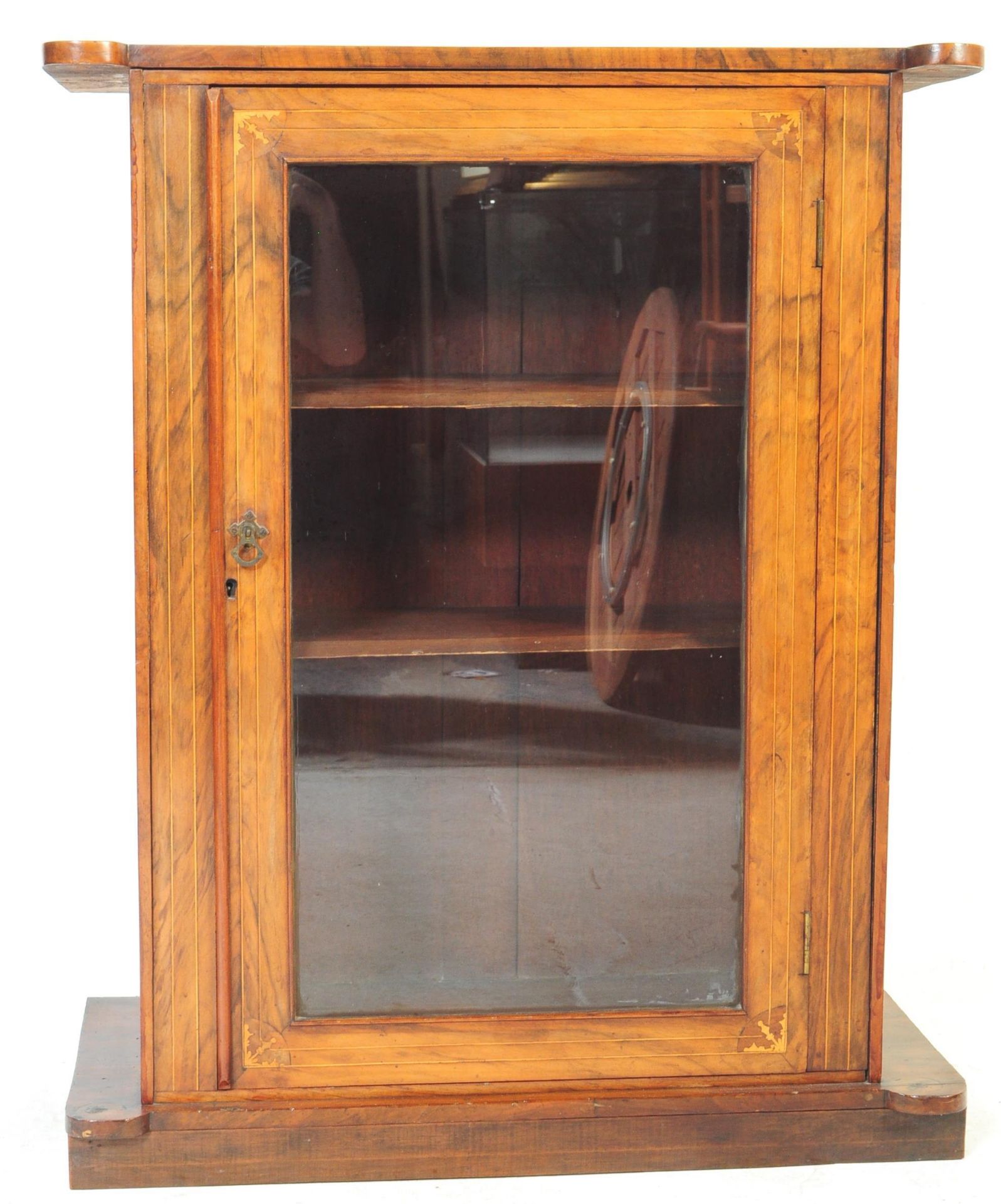 VICTORIAN 19TH CENTURY WALNUT TABLE TOP DISPLAY CABINET - Bild 3 aus 6