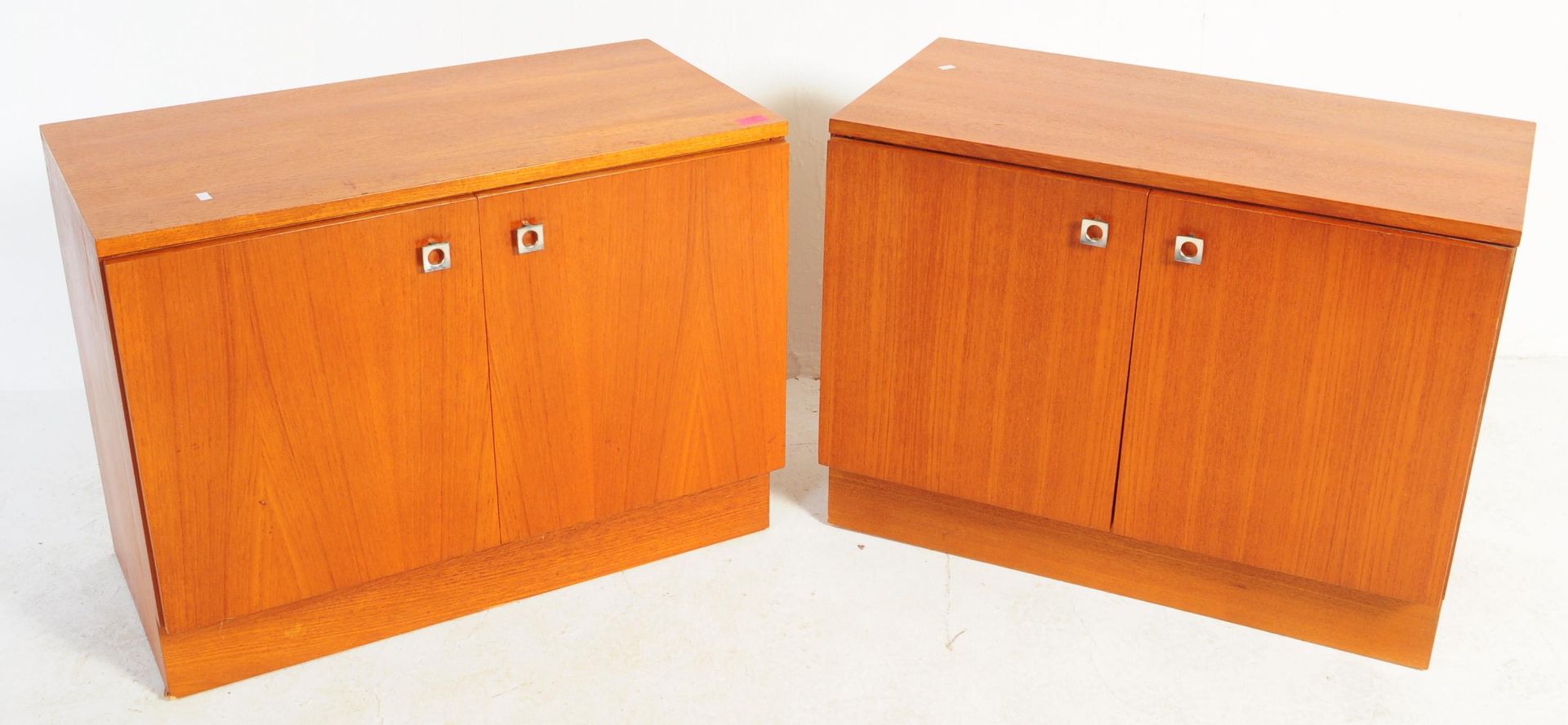 BRITISH MODERN DESIGN - MATCHED PAIR TEAK SIDEBOARD CABINETS - Image 2 of 5