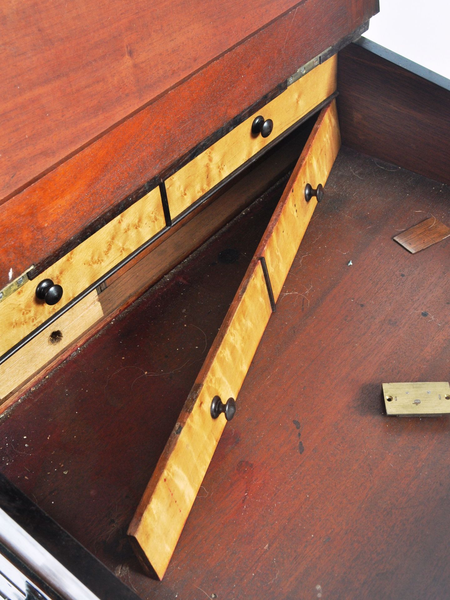 19TH CENTURY ROSEWOOD DAVENPORT WRITING TABLE DESK - Image 5 of 9