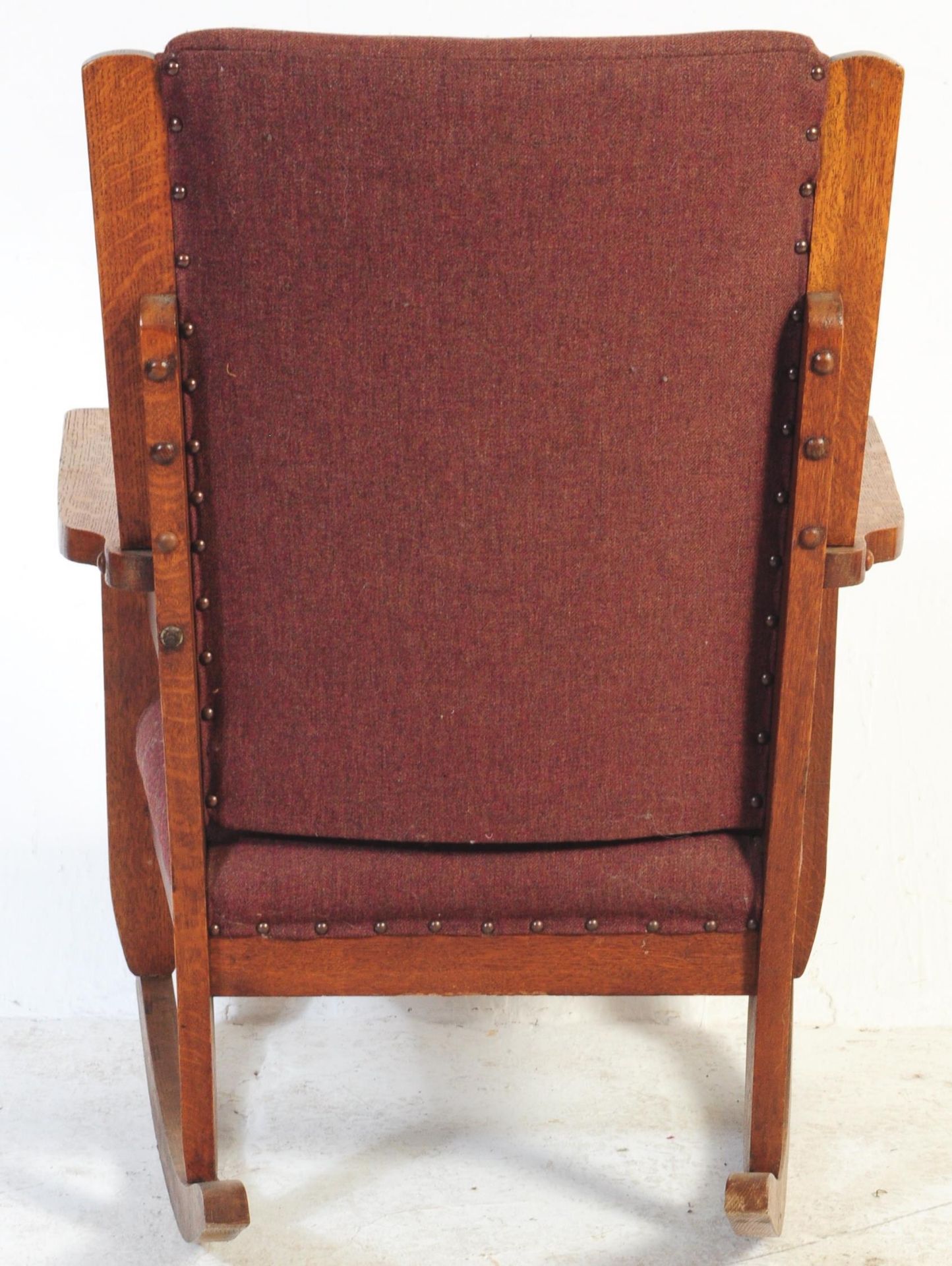 1920S ARTS & CRAFTS SOLID OAK ARMCHAIR - MANNER OF HEALS - Bild 4 aus 5