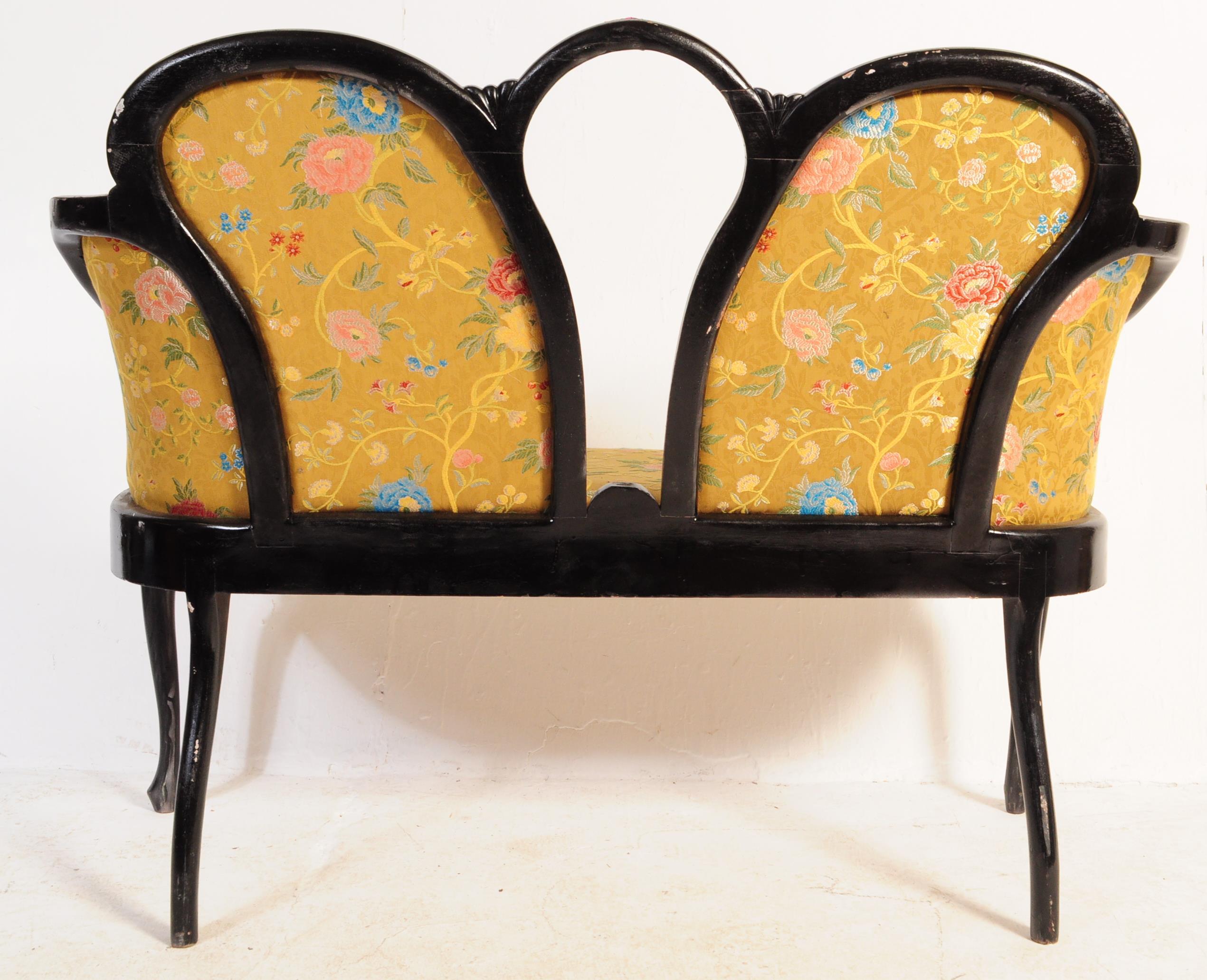 VICTORIAN AESTHETIC MOVEMENT EBONISED SALON SUITE - Image 4 of 6