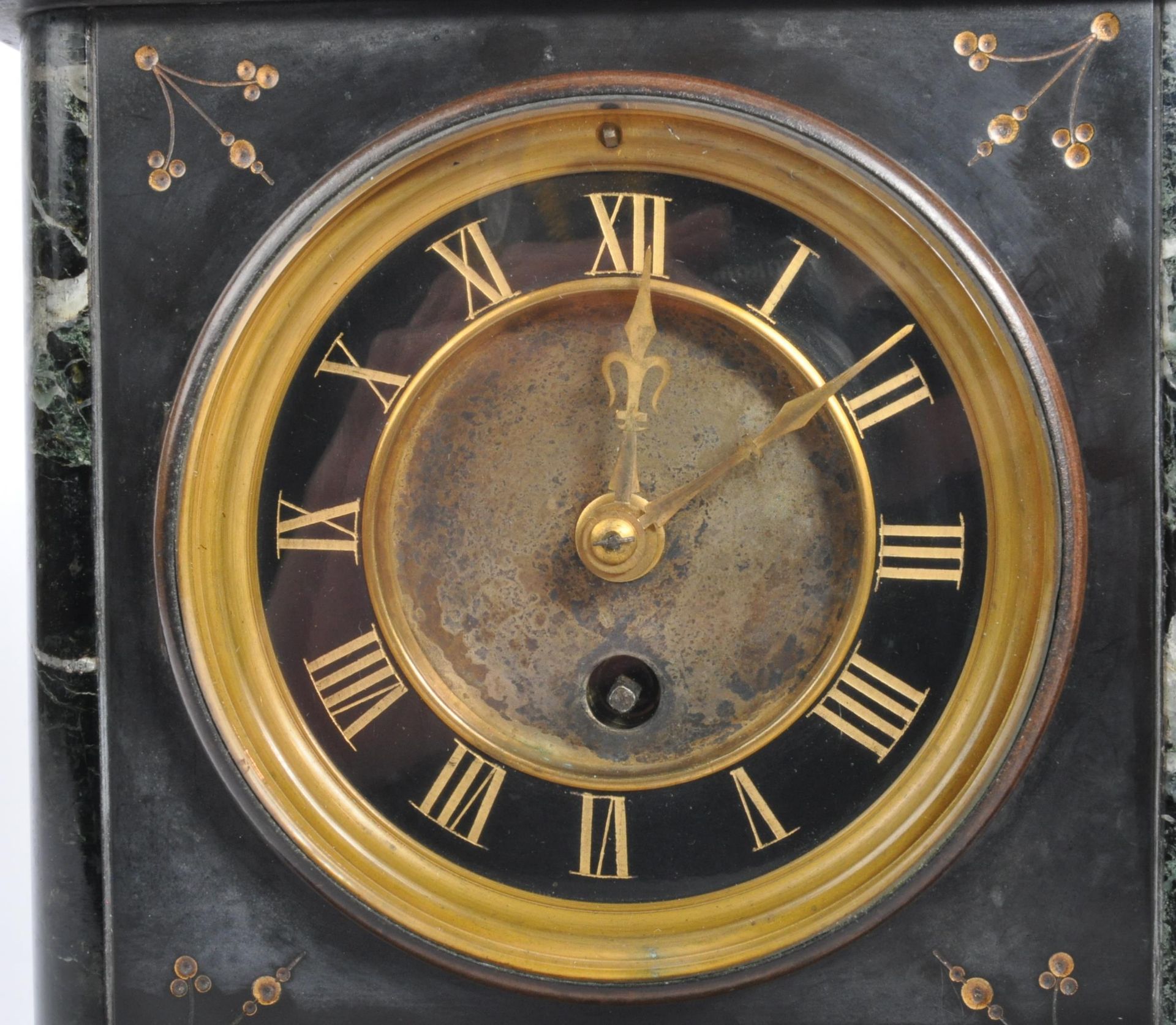 TWO VICTORIAN SLATE & MARBLE MANTEL CLOCKS - Image 2 of 6