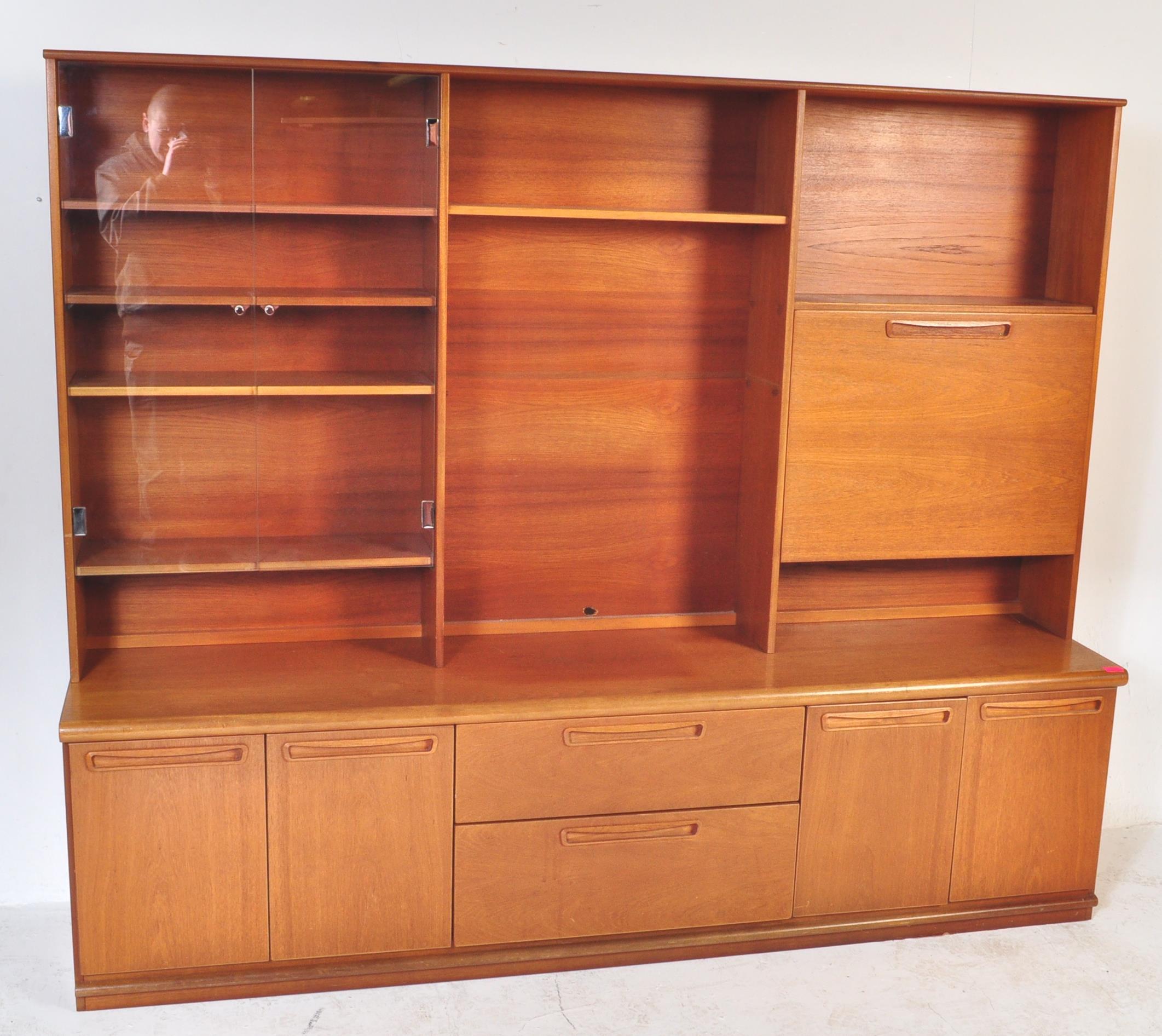 MID CENTURY G-PLAN TEAK HIGHBOARD WALL UNIT - Image 2 of 8