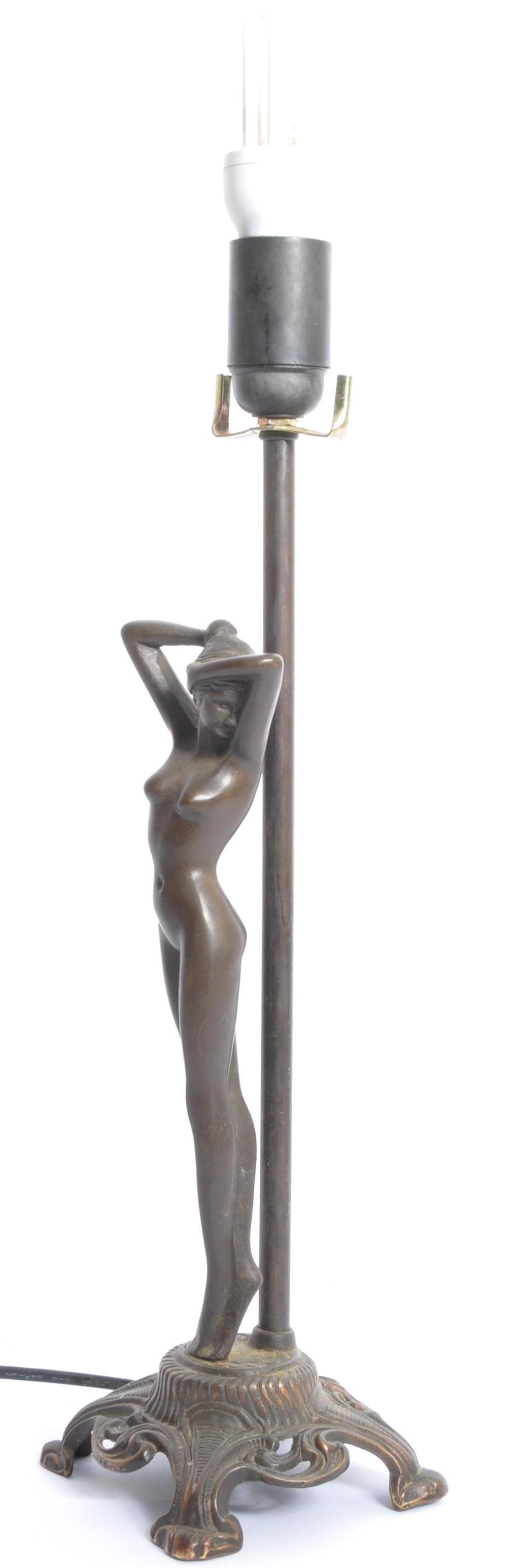 VINTAGE 20TH CENTURY ART DECO STYLE NUDE TABLE LAMP