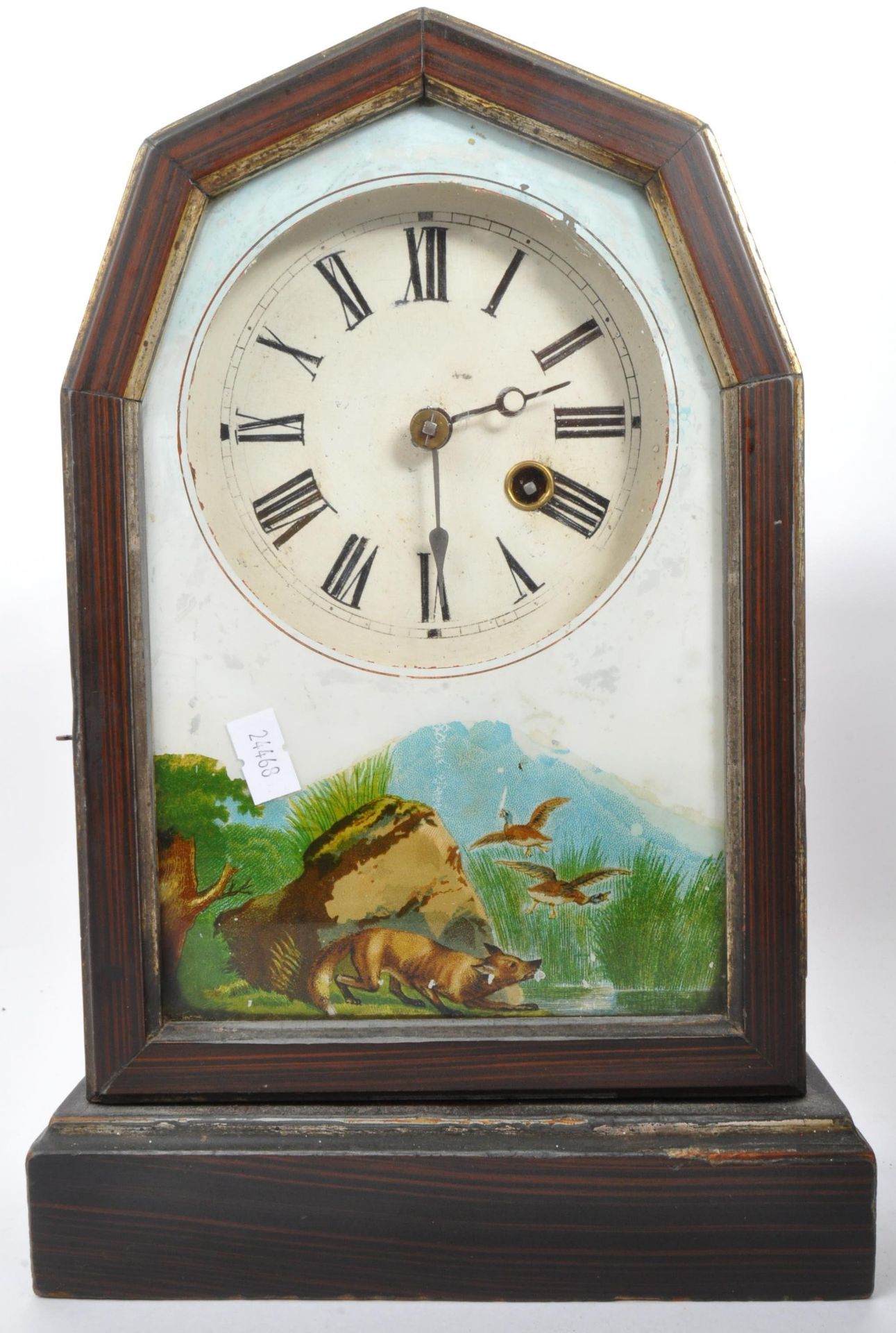 TWO 19TH CENTURY AMERICAN MANTEL CLOCKS IN WOODEN CASES - Image 2 of 5