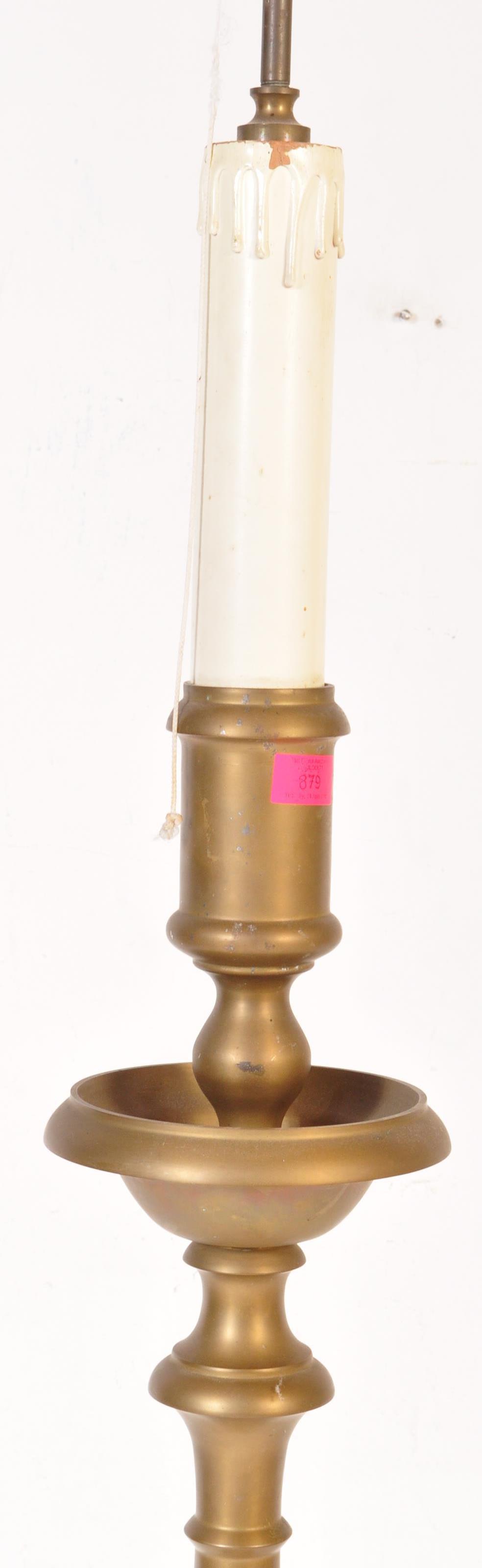 LARGE 19TH CENTURY FRENCH BRASS FLOOR STANDARD LAMP - Image 3 of 4