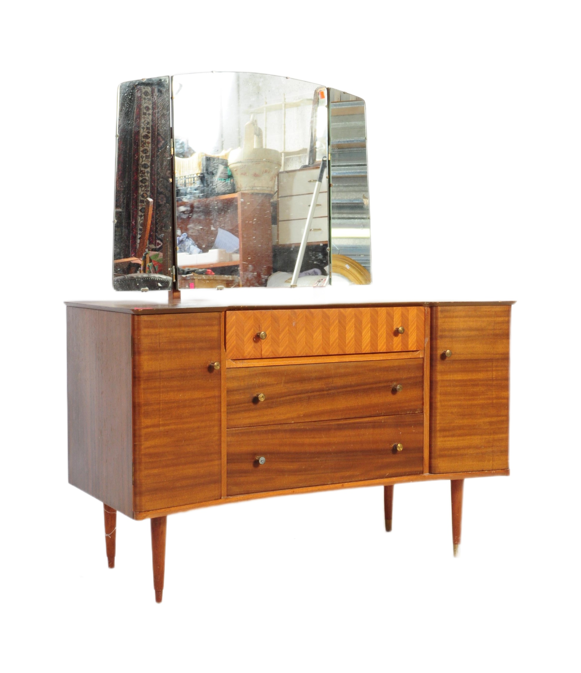 VINTAGE MID CENTURY UNIFLEX TEAK DRESSING TABLE