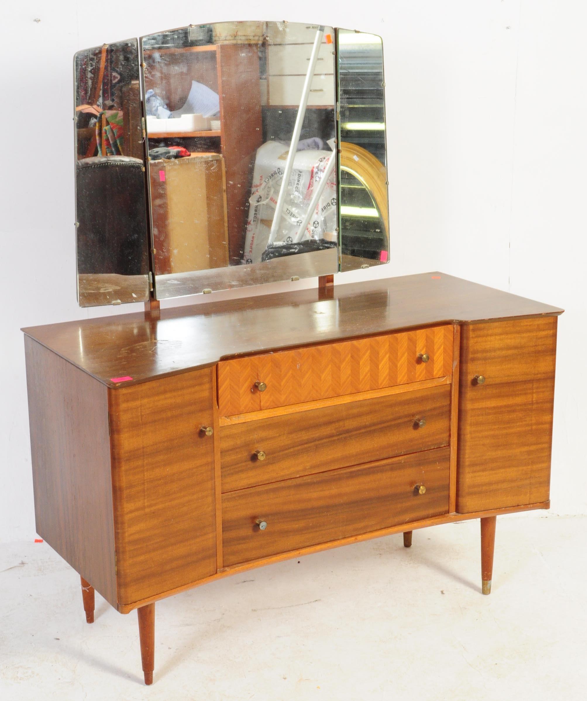 VINTAGE MID CENTURY UNIFLEX TEAK DRESSING TABLE - Image 2 of 6