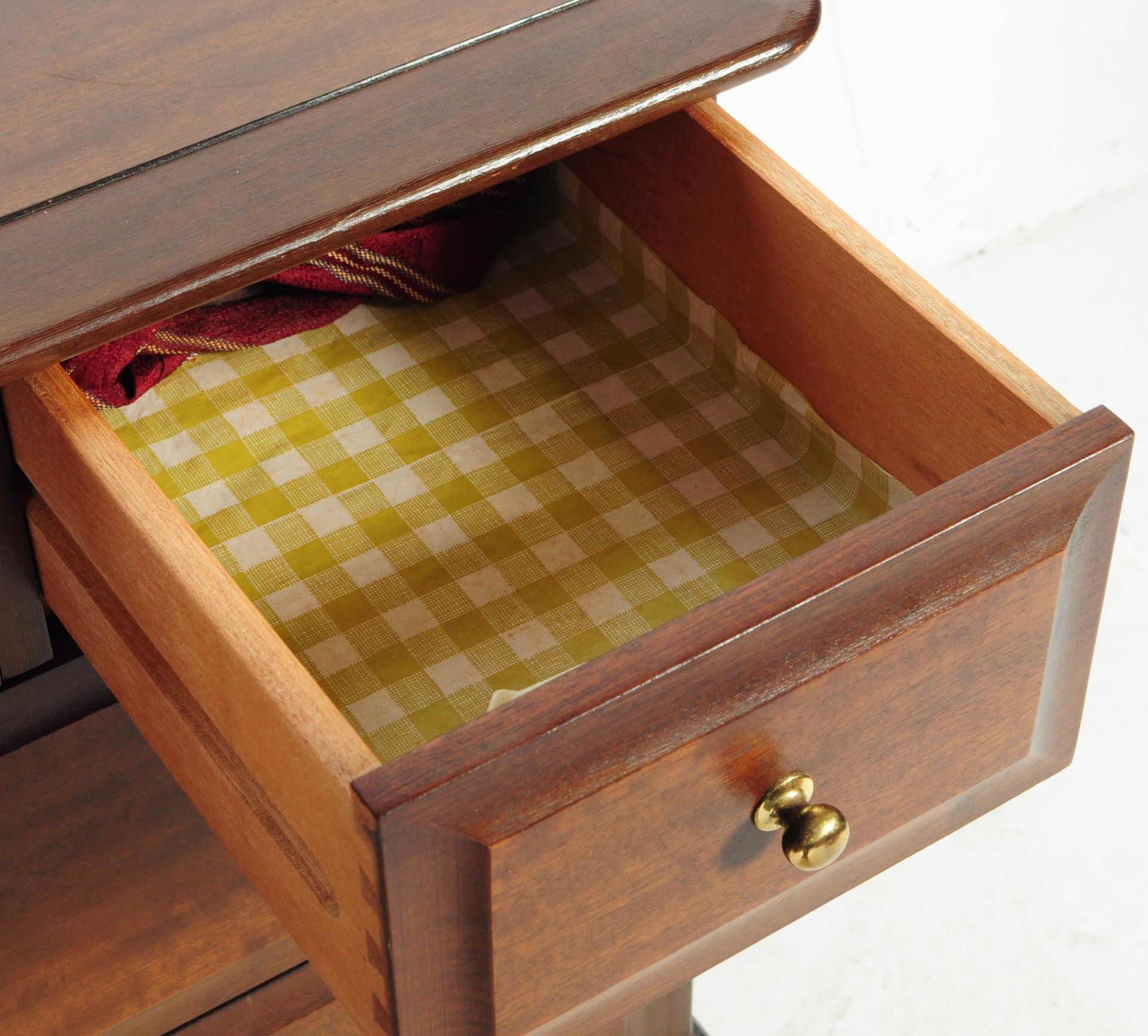 STAG MAHOGANY MINSTREL PATTERN TALLBOY CHEST T/W ANOTHER - Image 5 of 6