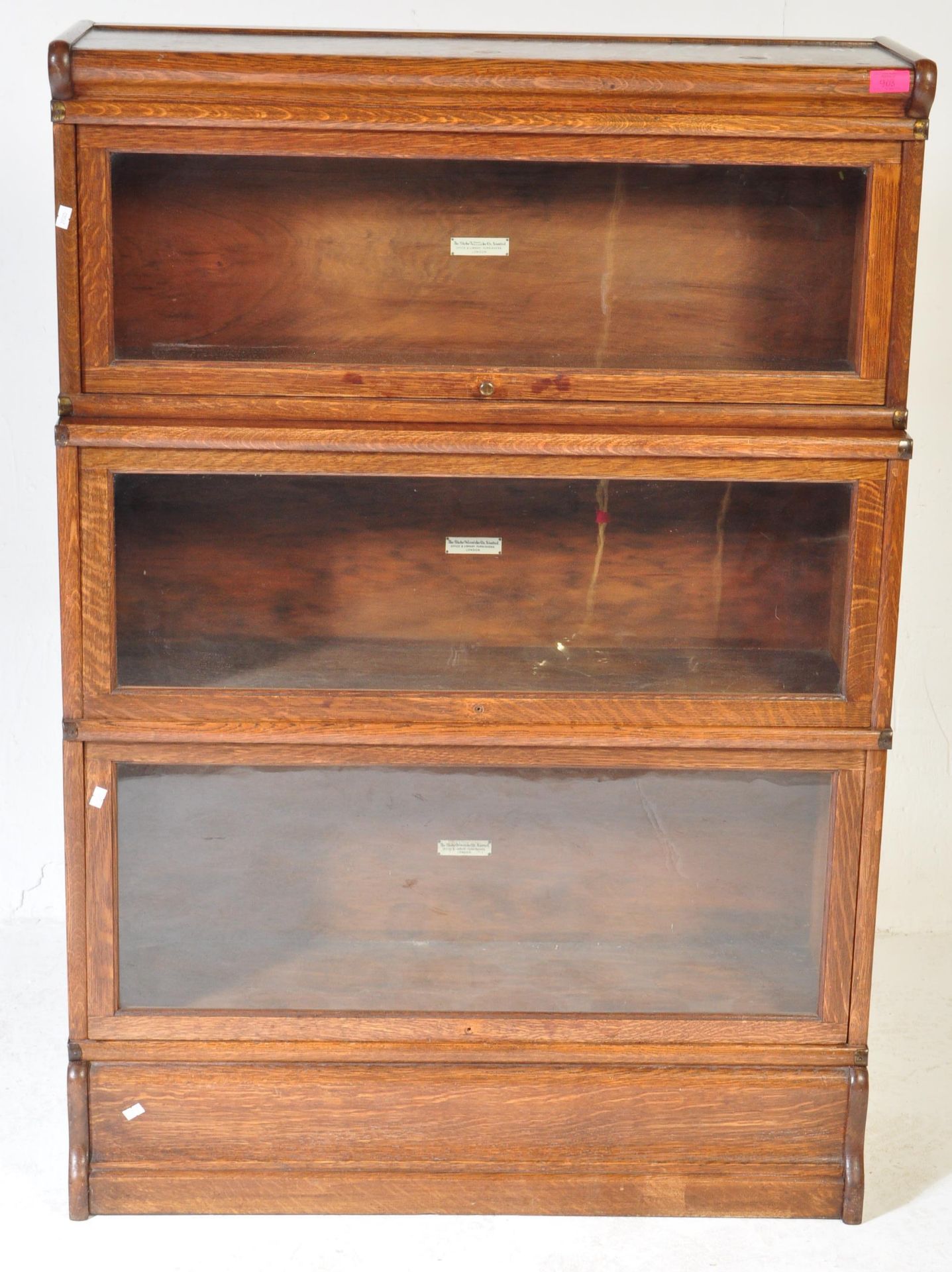 GLOBE WERNICKE - EARLY 20TH CENTURY LAWYERS BOOKCASE - Image 2 of 8