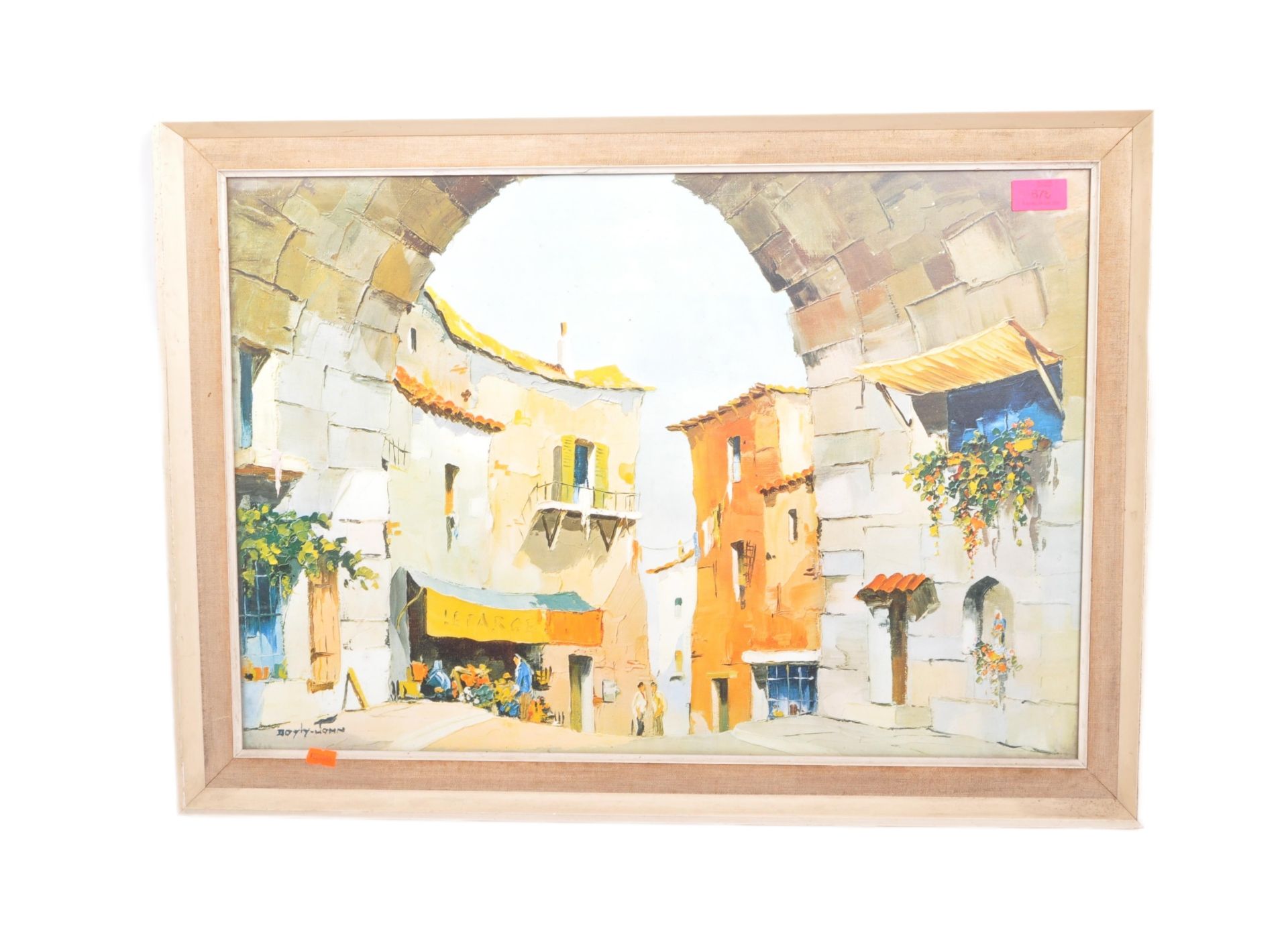 AFTER DOYLY JOHN - MID CENTURY ITALIAN STREET SCENE PRINT