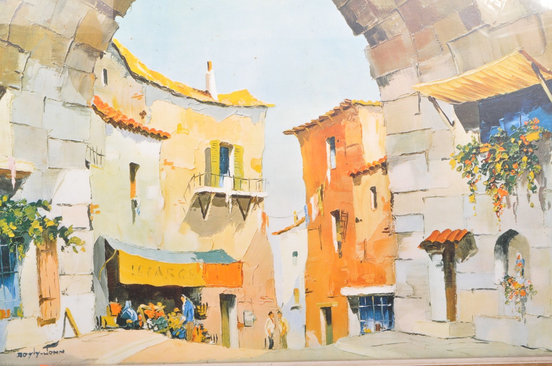 AFTER DOYLY JOHN - MID CENTURY ITALIAN STREET SCENE PRINT - Image 2 of 6