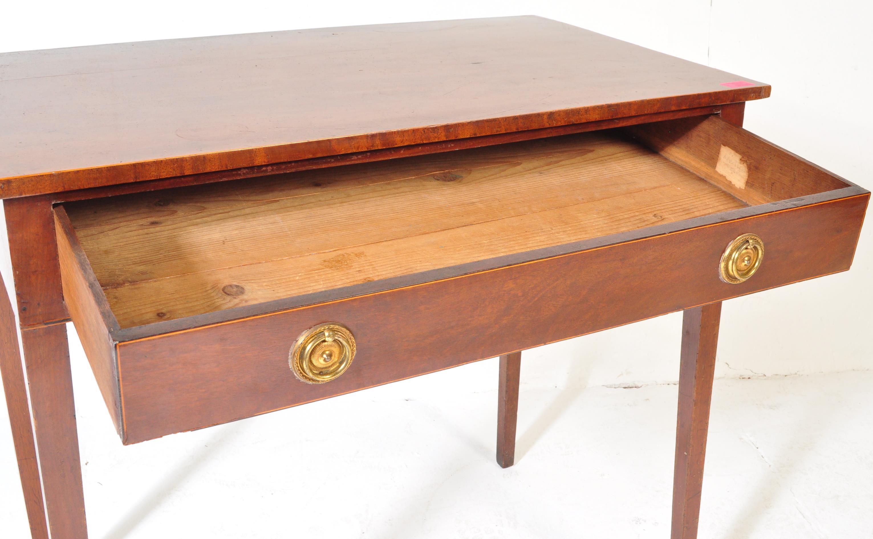 18TH CENTURY GEORGE III MAHOGANY WRITING TABLE DESK - Image 3 of 5