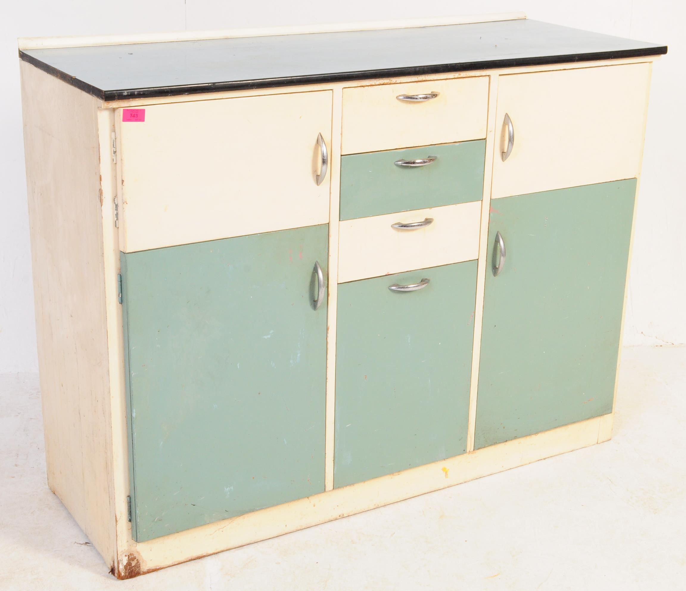 RETRO VINTAGE 1950S LOW KITCHEN UNIT - Image 2 of 6