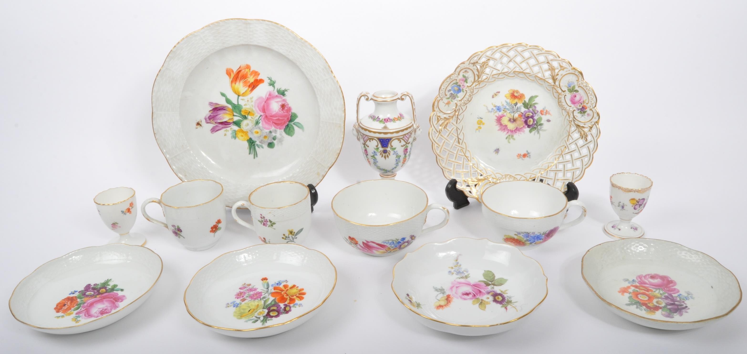 COLLECTION OF 19TH CENTURY & LATER MEISSEN PORCELAIN ITEMS