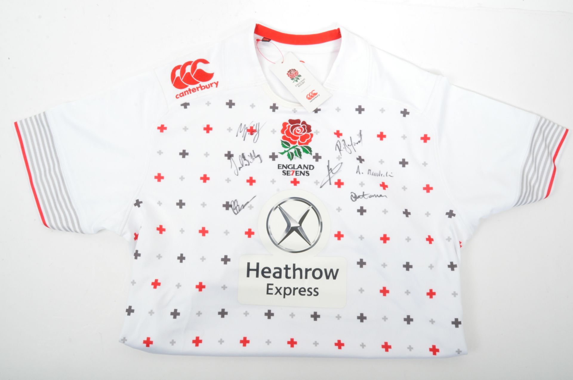 SIGNED 2016 OLYMPIC TEAM - 2013 ENGLAND RUGBY SEVENS SHIRT - Image 3 of 5